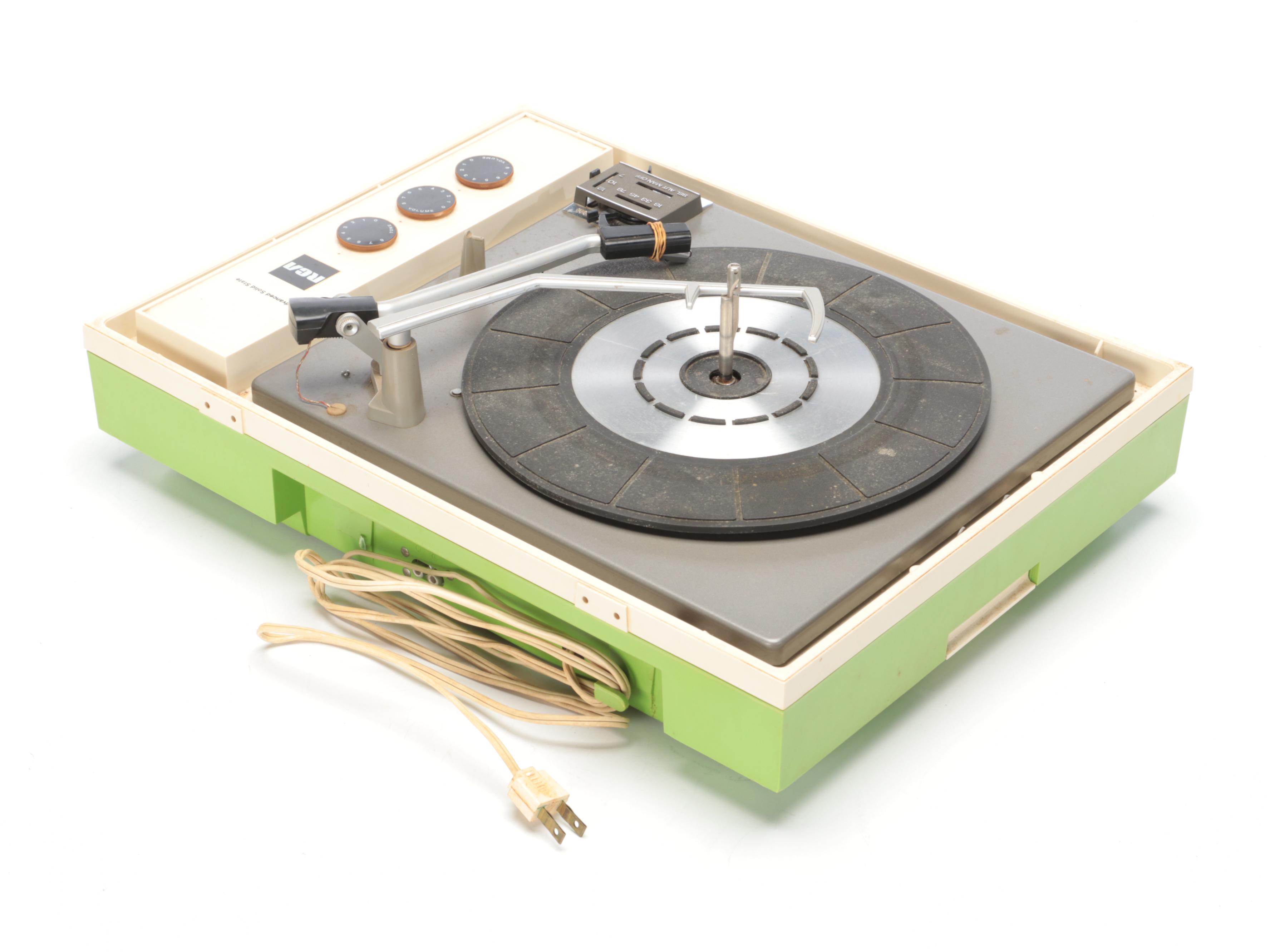 RCA VMP 46G Portable Record Player, Mid to Late 20th Century