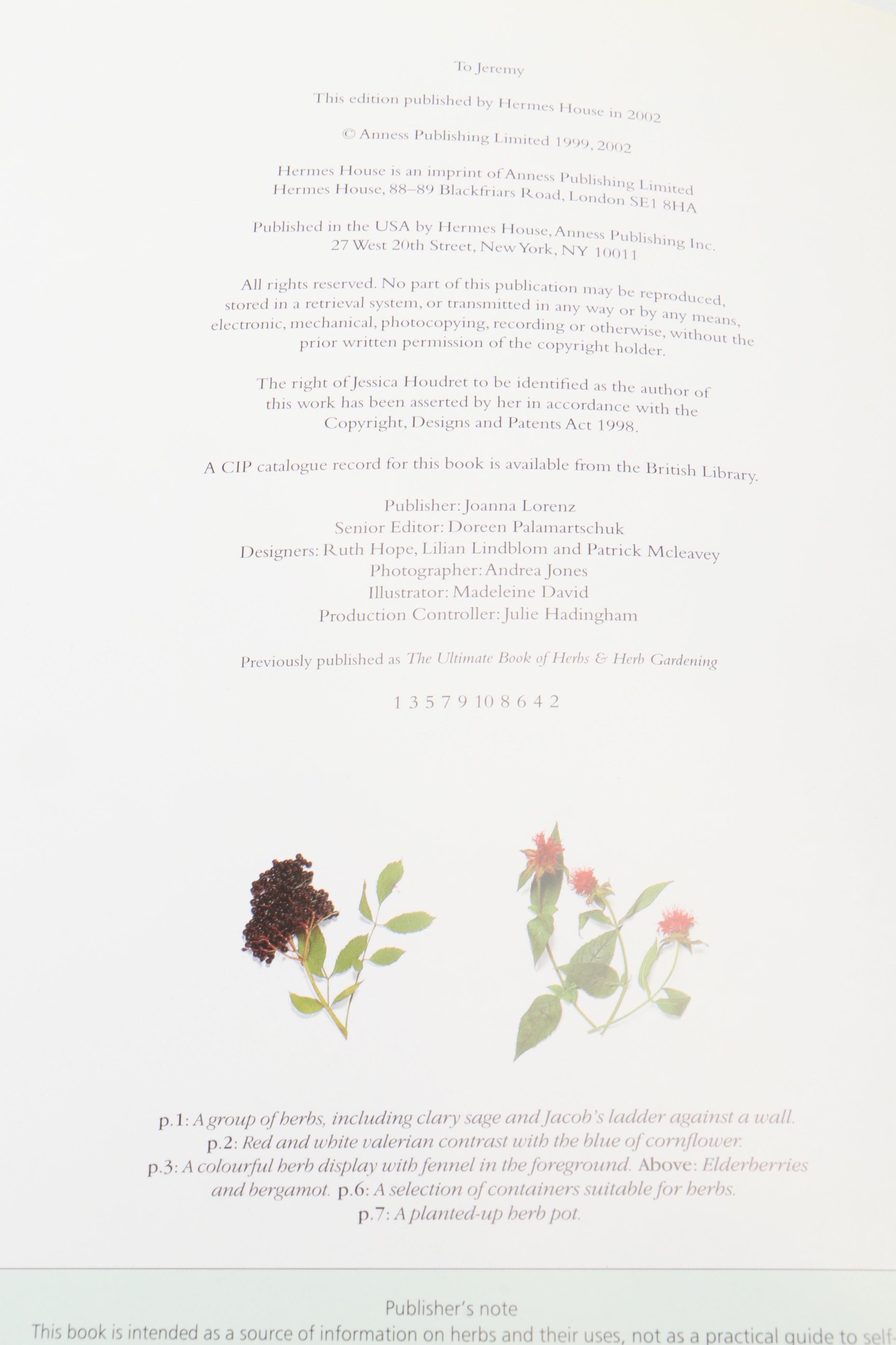 "Practical Herb Garden" by Jessica Houdret and More Nature Identification Books