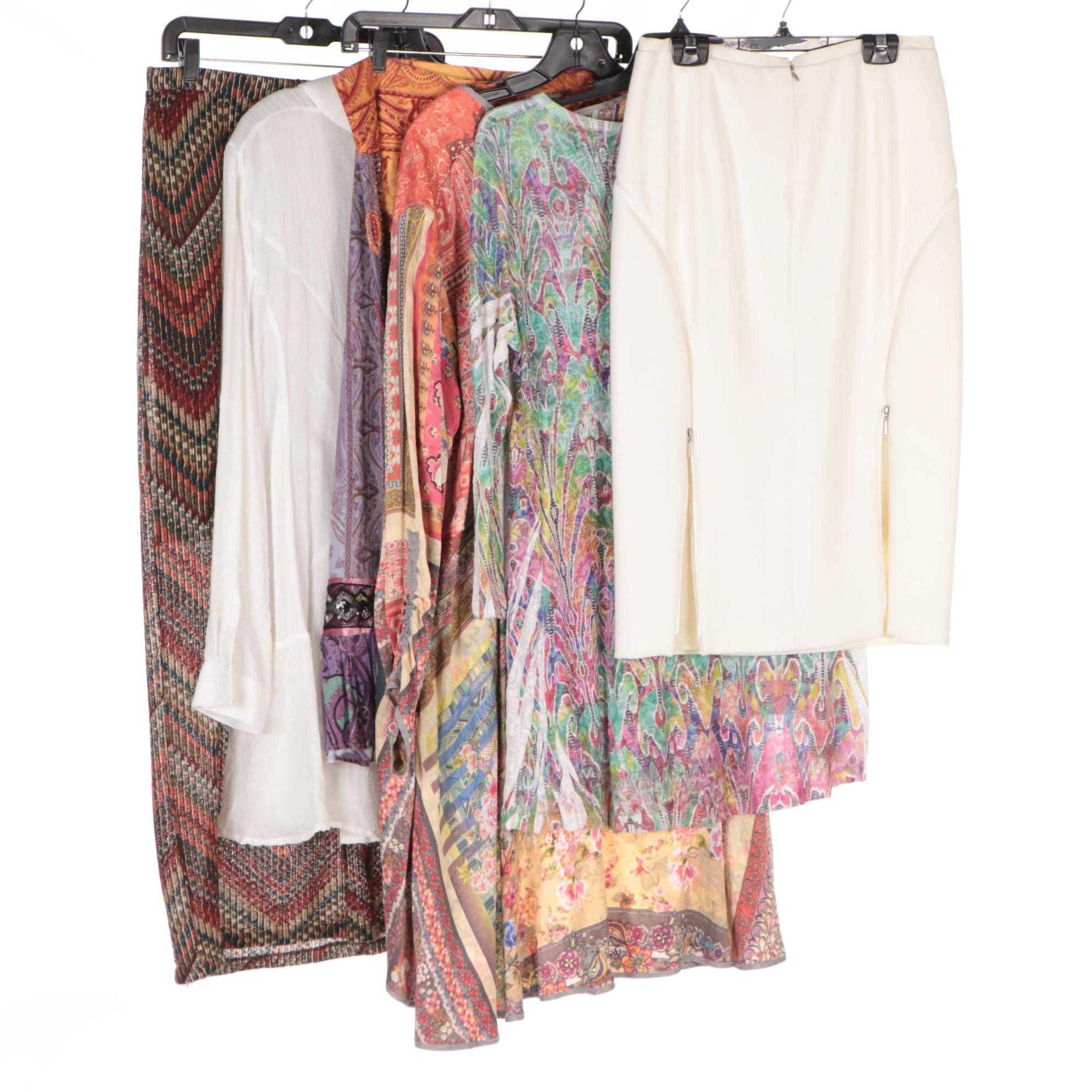 Elie Tahri Skirt with Other Embellished Skirt, Printed Long Jacket, and More