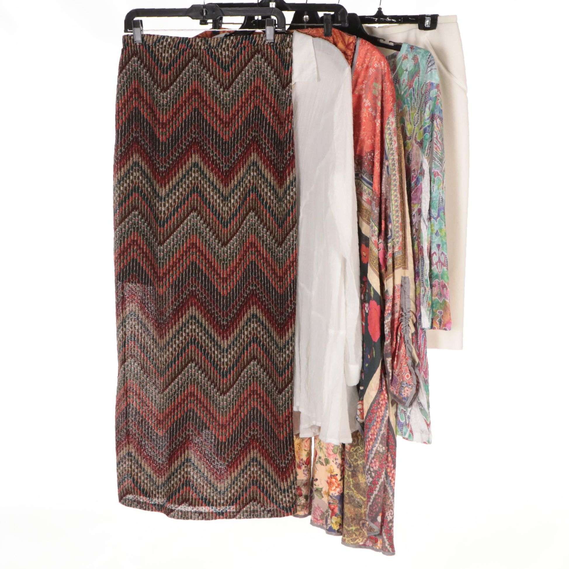 Elie Tahri Skirt with Other Embellished Skirt, Printed Long Jacket, and More