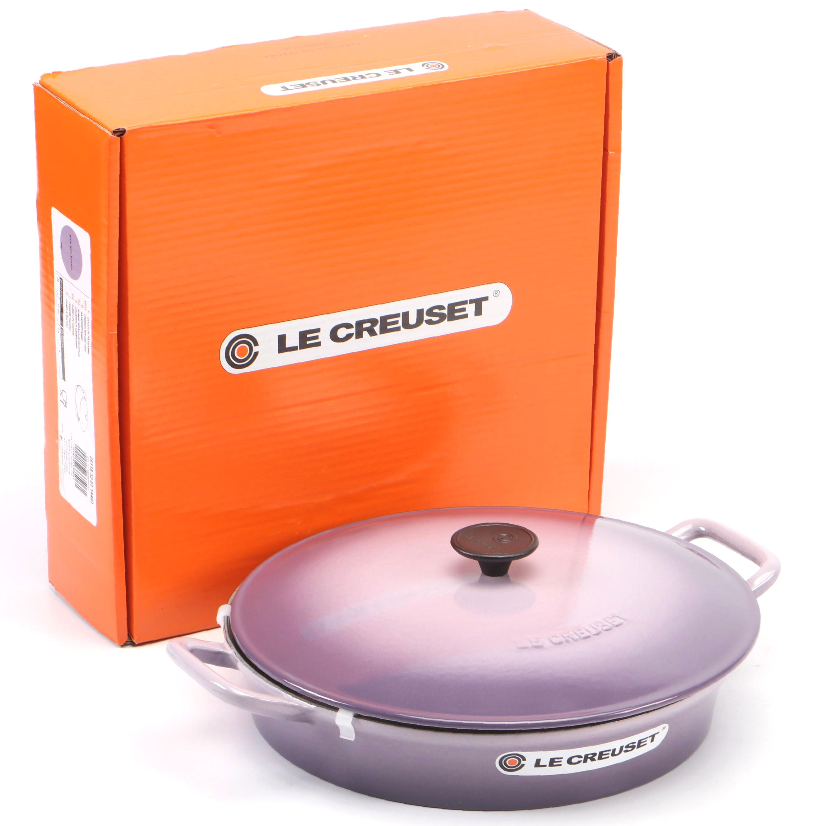 Le Creuset 4 Qt. Blue Bell Purple Enameled Cast Iron French Bistro Pan