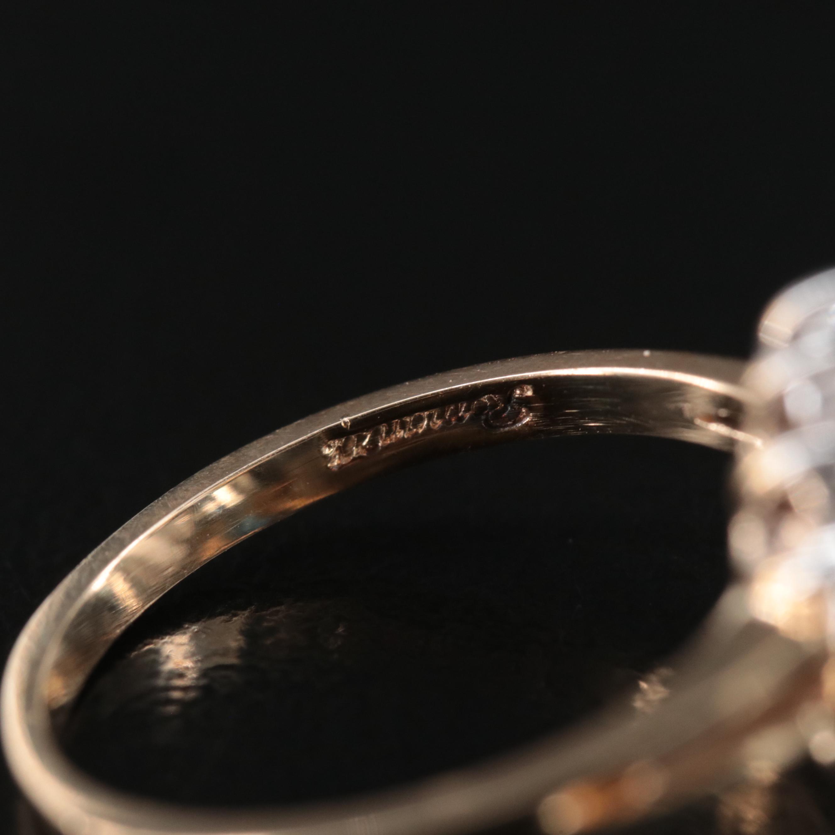 14K Topaz and Diamond Ring