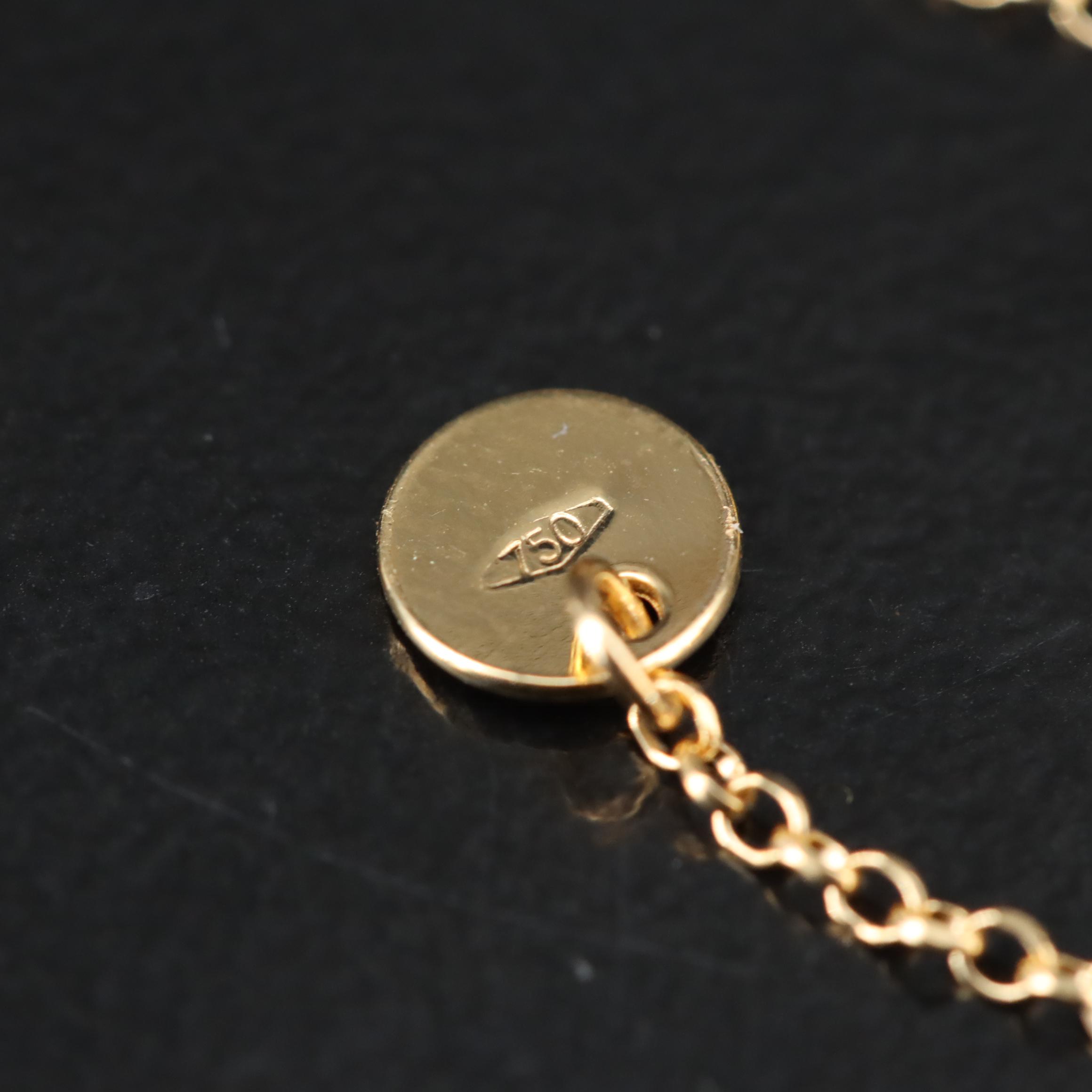 Italian 18K Bead Bolo Bracelet