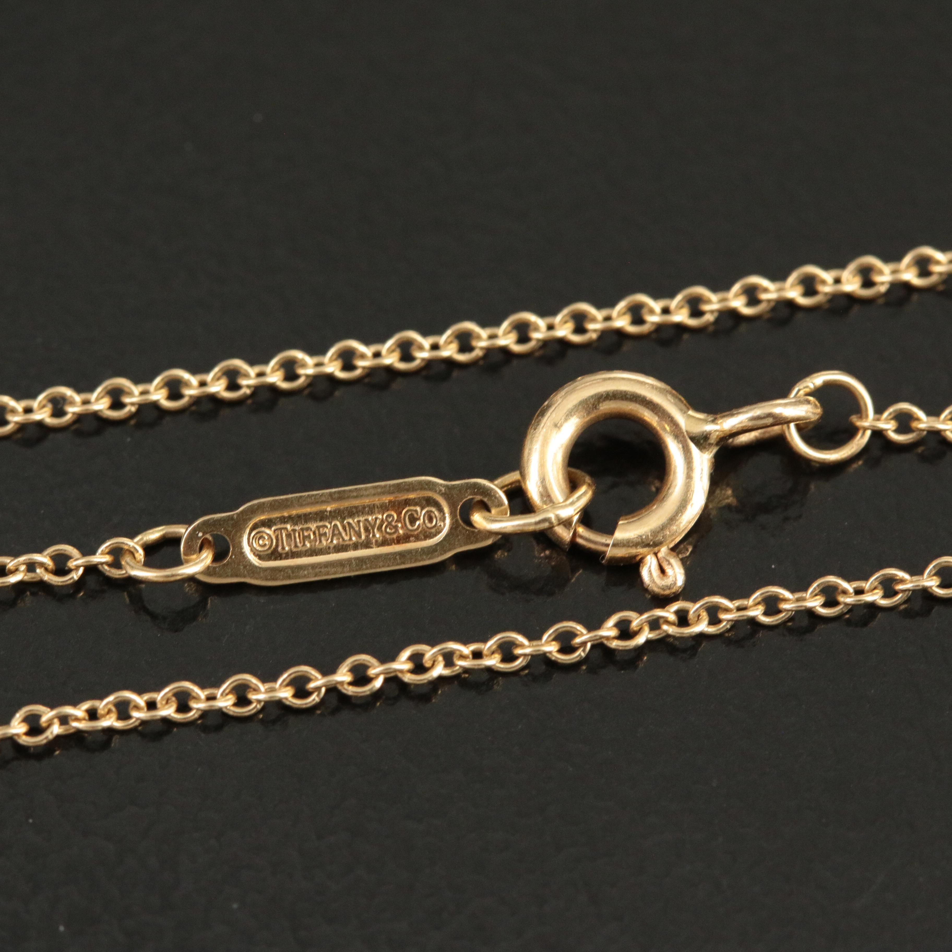Tiffany & Co. "1837" 18K Interlocking Circles Necklace