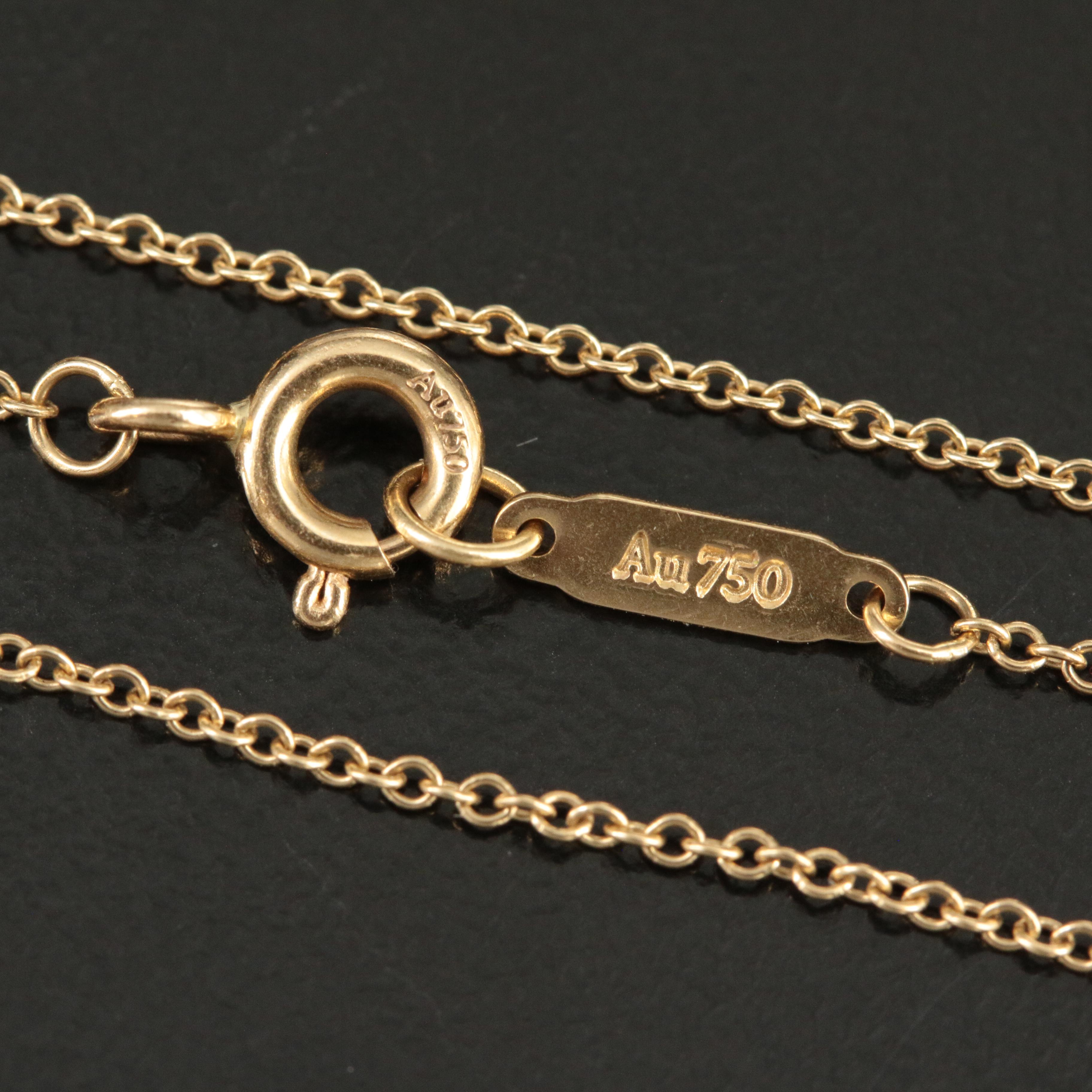 Tiffany & Co. "1837" 18K Interlocking Circles Necklace