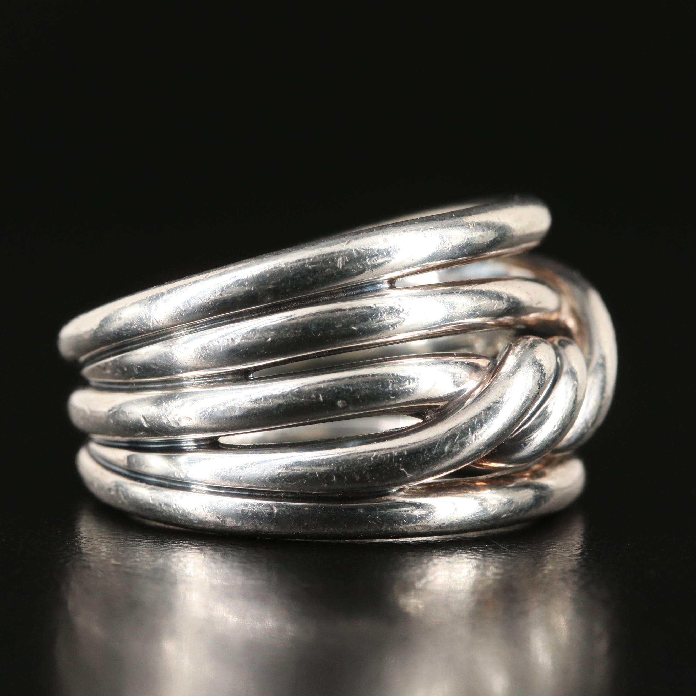 David Yurman Sterling  "Continuance" Ring