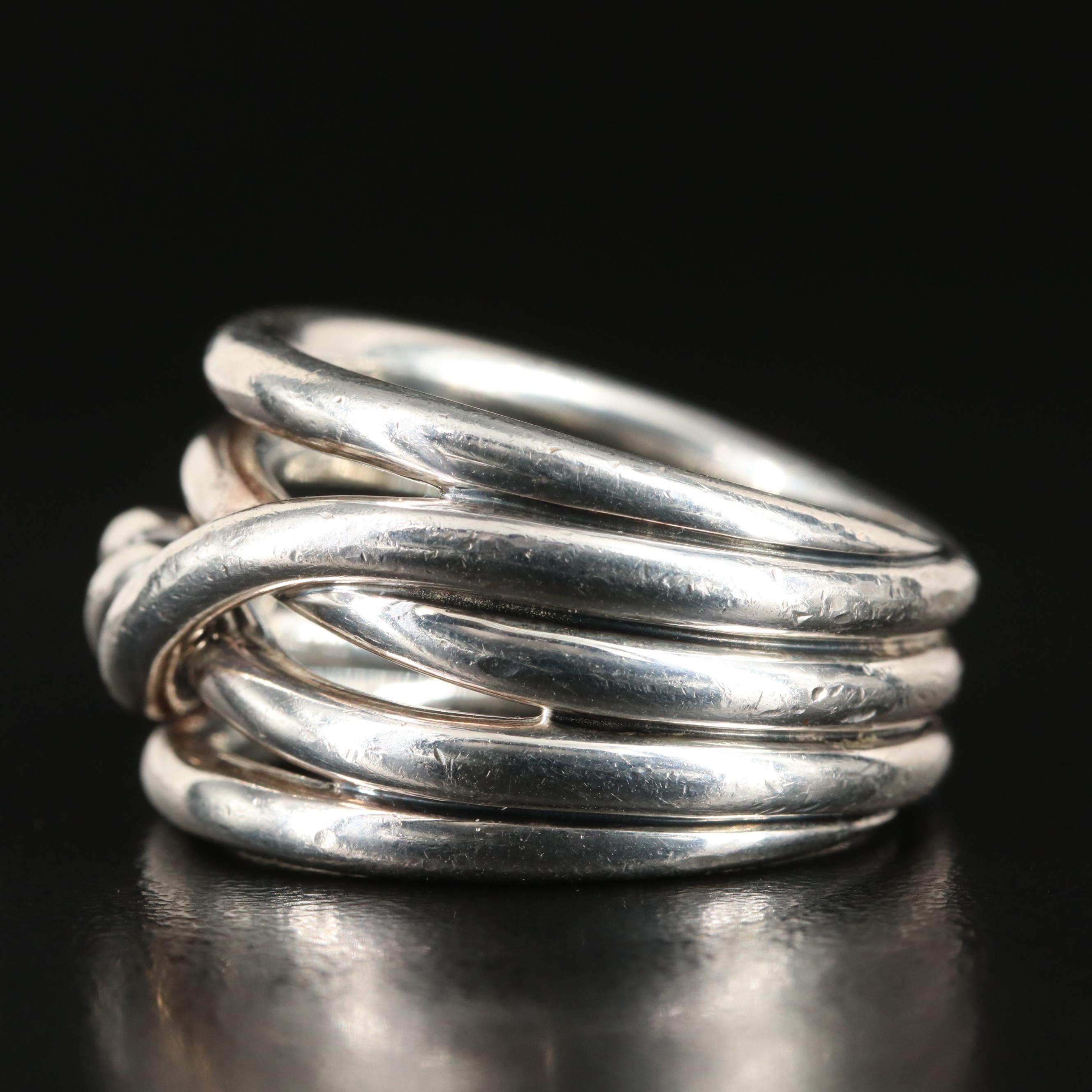 David Yurman Sterling  "Continuance" Ring