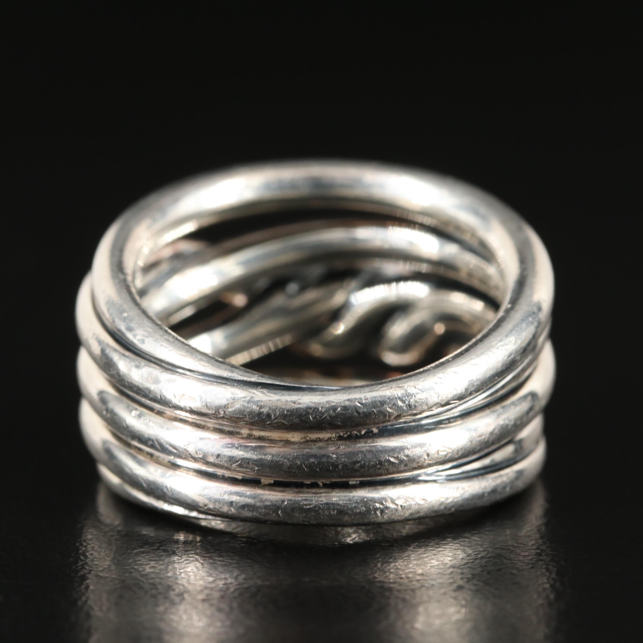 David Yurman Sterling  "Continuance" Ring