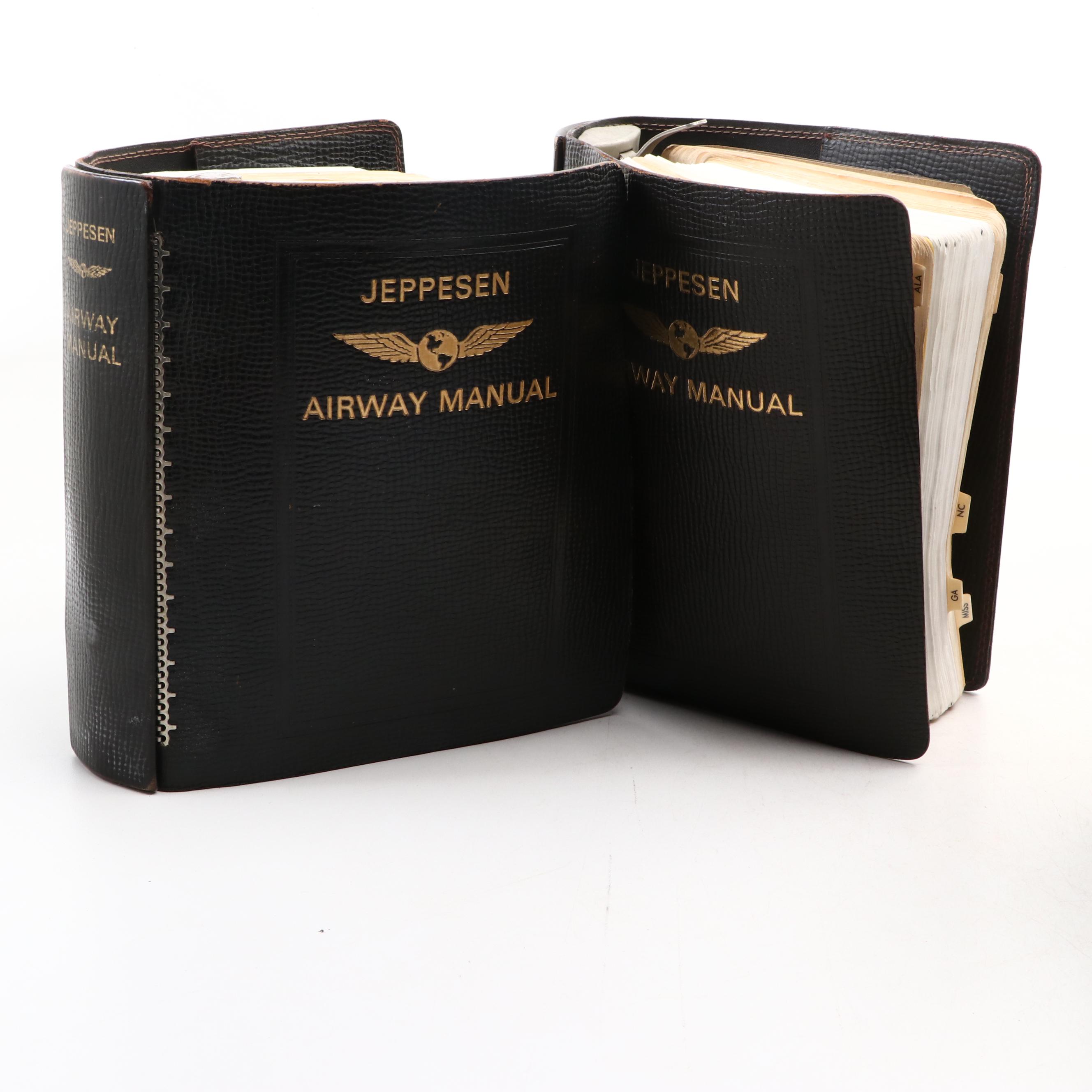 Jeppesen Airway Manuals with Vintage Aircraft Ephemera Collection