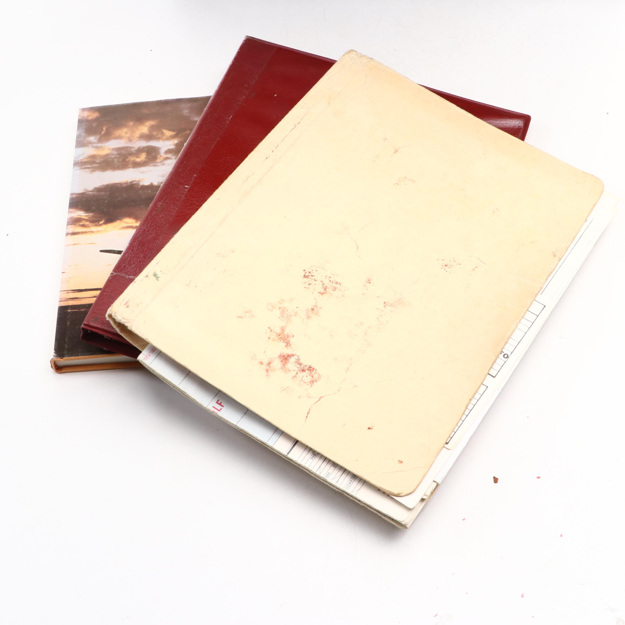 Jeppesen Airway Manuals with Vintage Aircraft Ephemera Collection