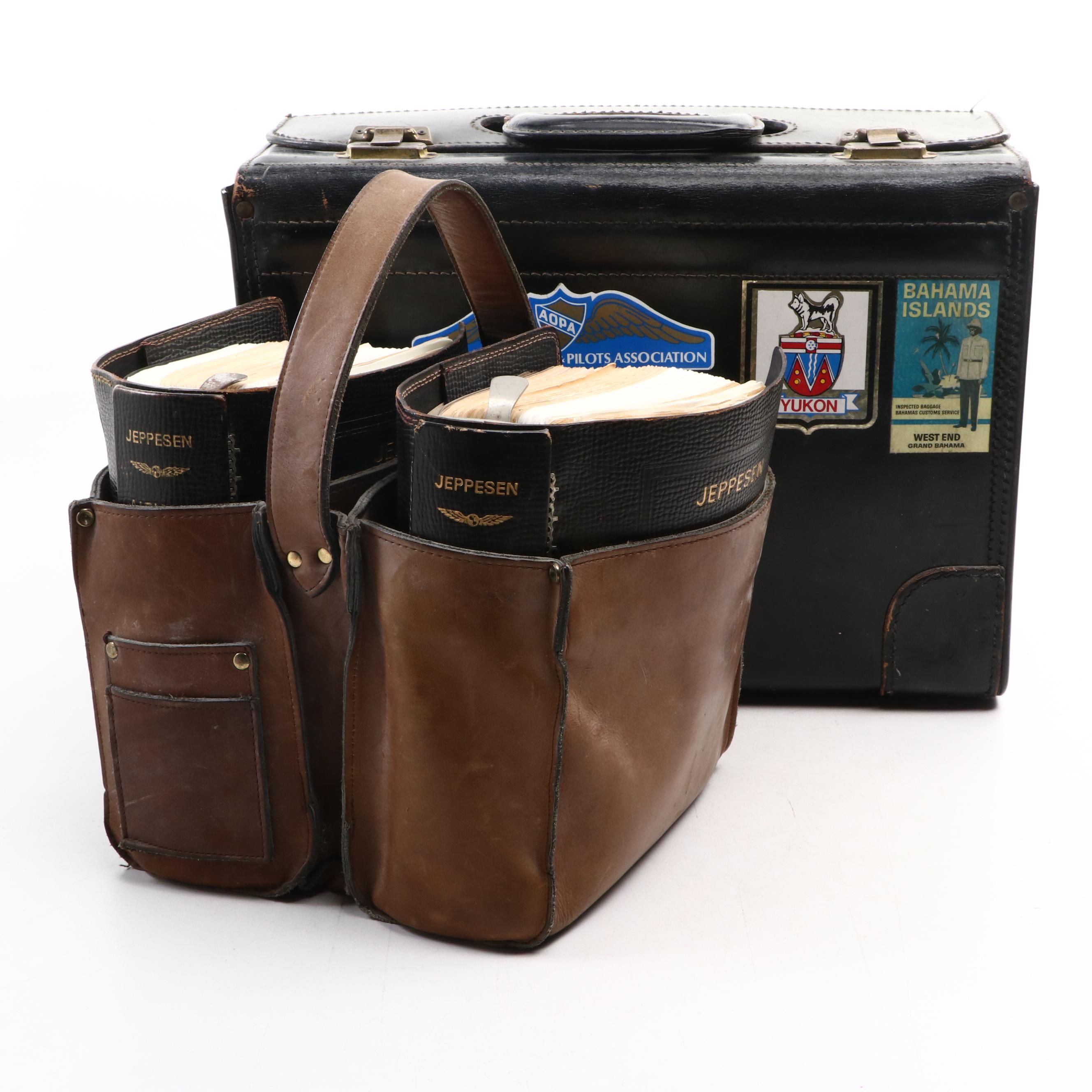 Jeppesen Airway Manuals with Vintage Aircraft Ephemera Collection