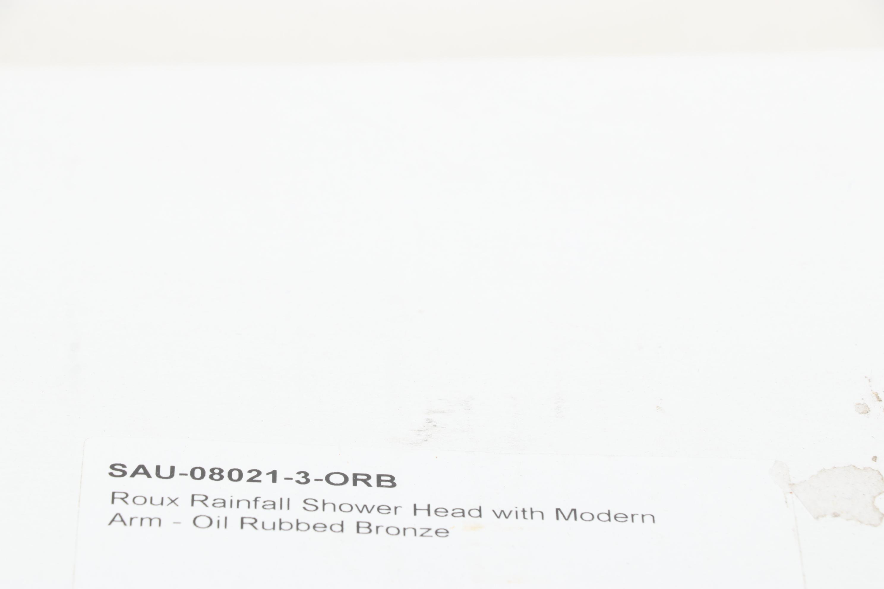 Oil Rubbed Bronze Gooseneck Rainfall Showerhead with Arm EBTH