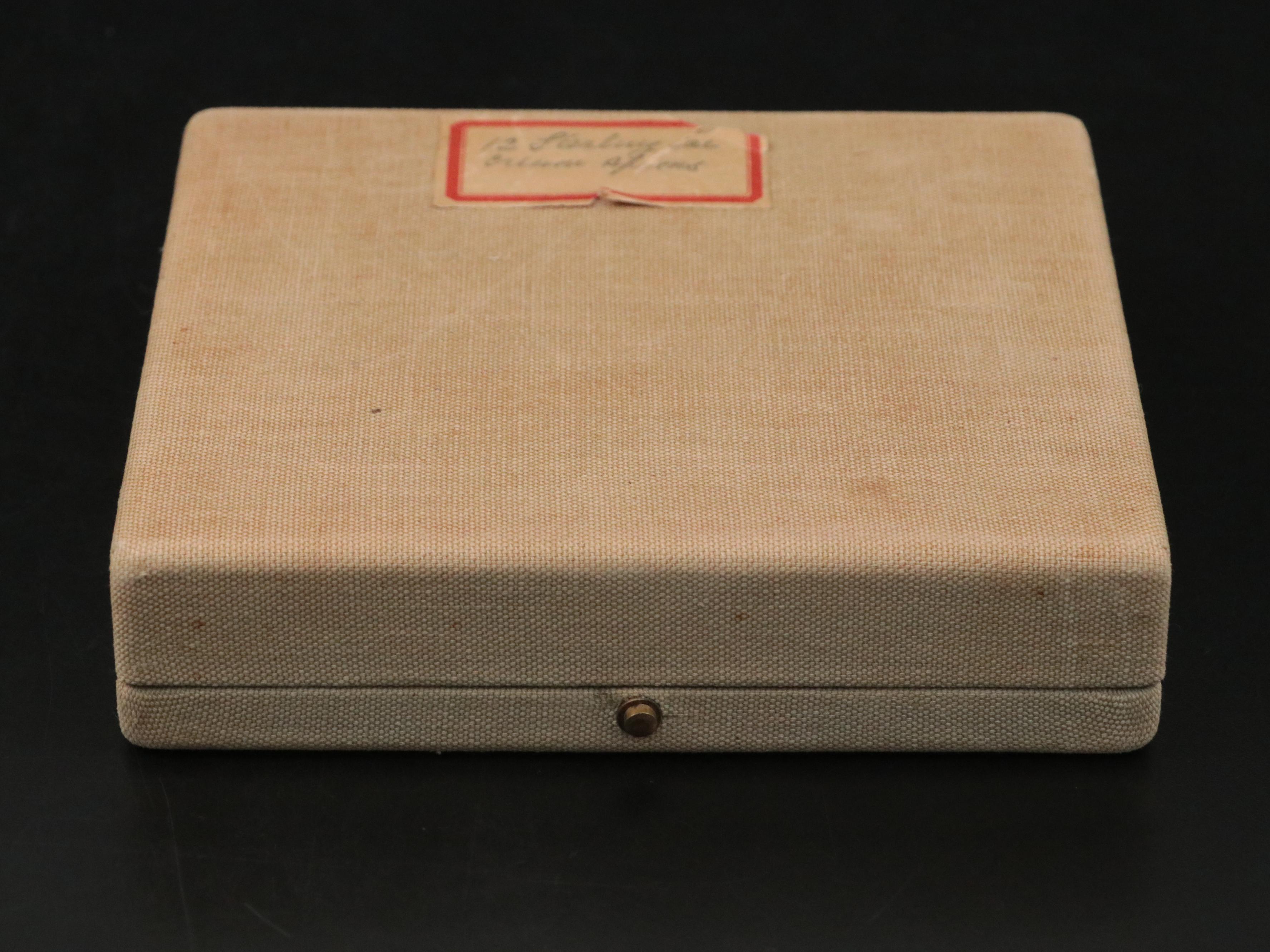 Tiffany & Co. "Colonial" Sterling Silver Ice Cream Spoons