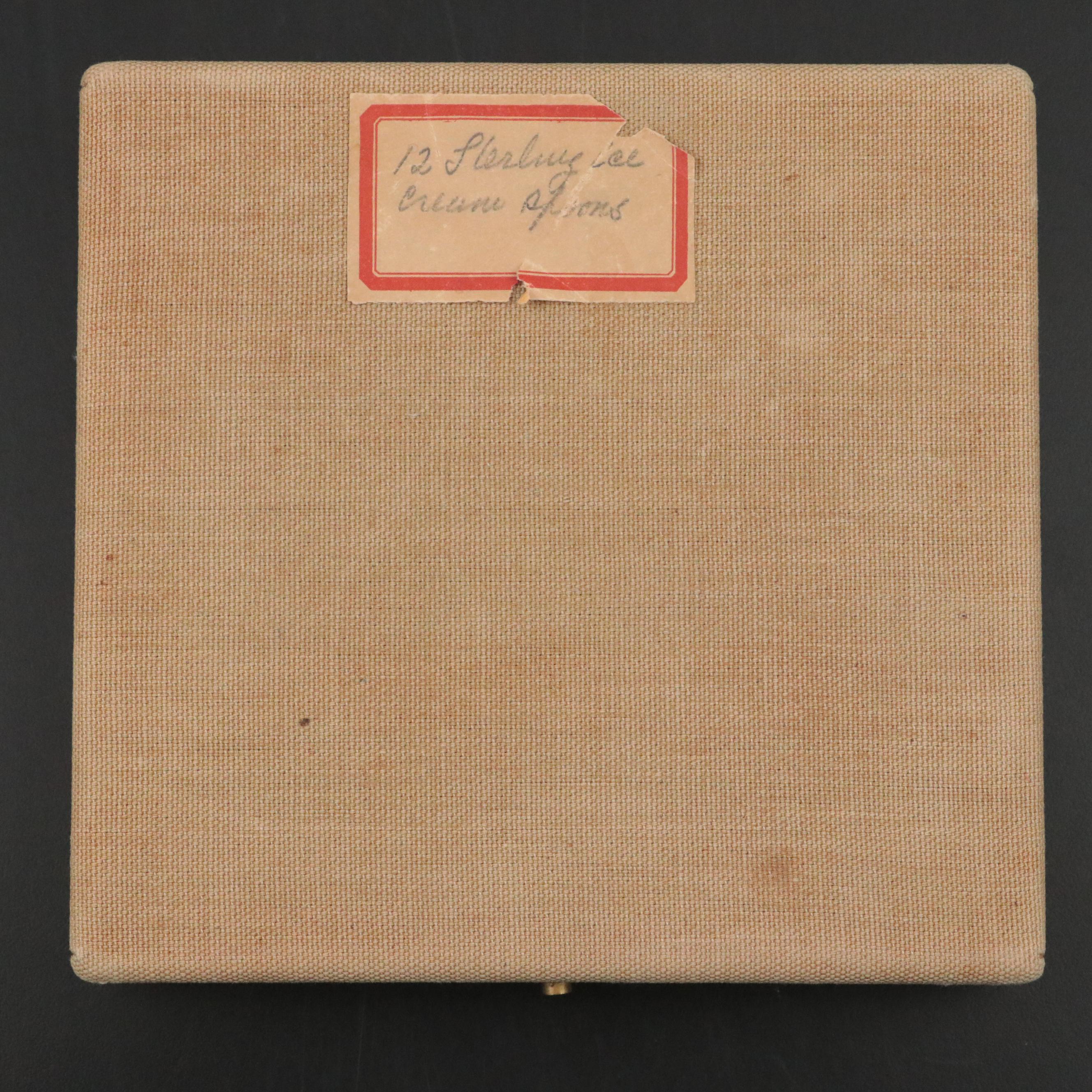 Tiffany & Co. "Colonial" Sterling Silver Ice Cream Spoons