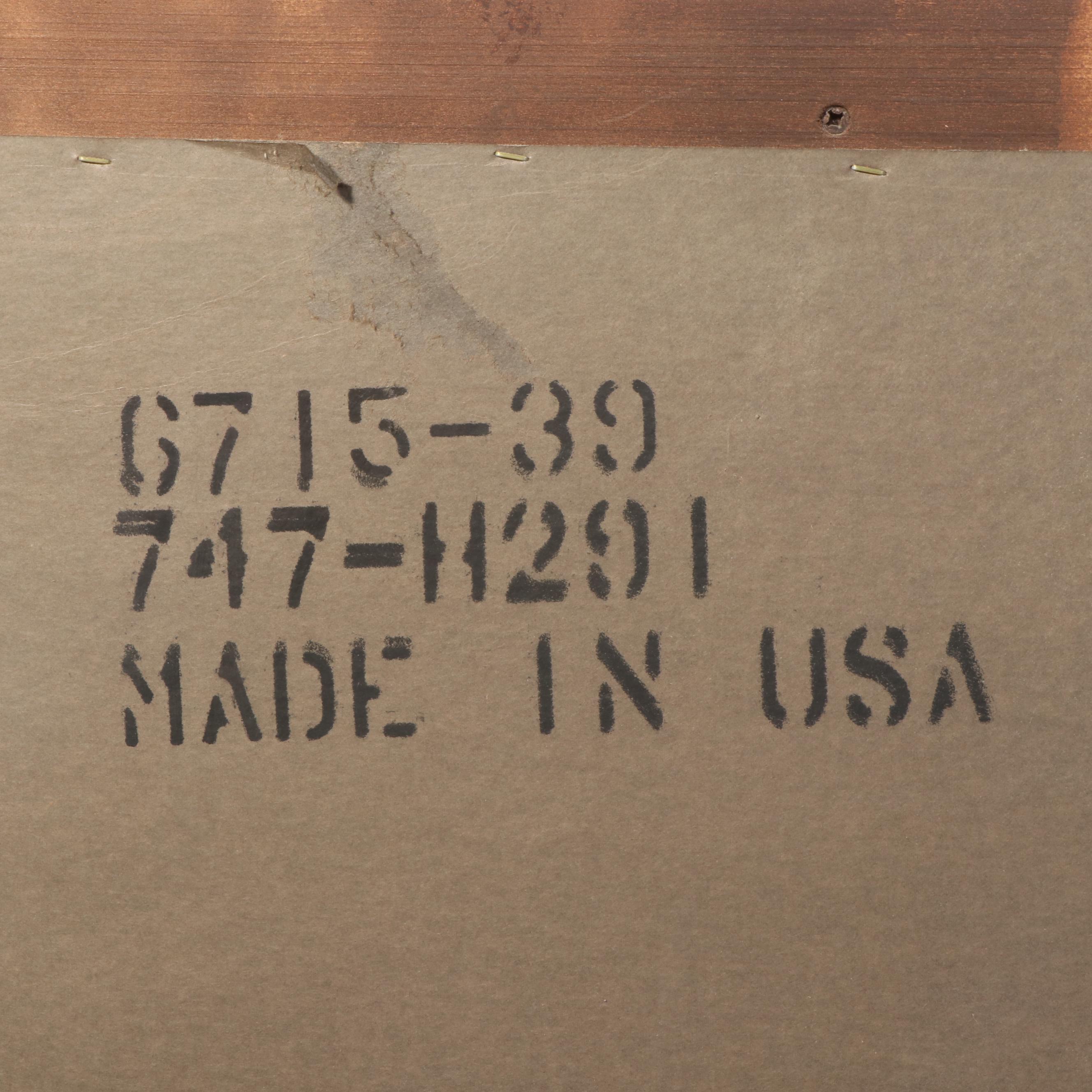 Broyhill Federal Style Oak and Laminate Eight-Drawer Dresser