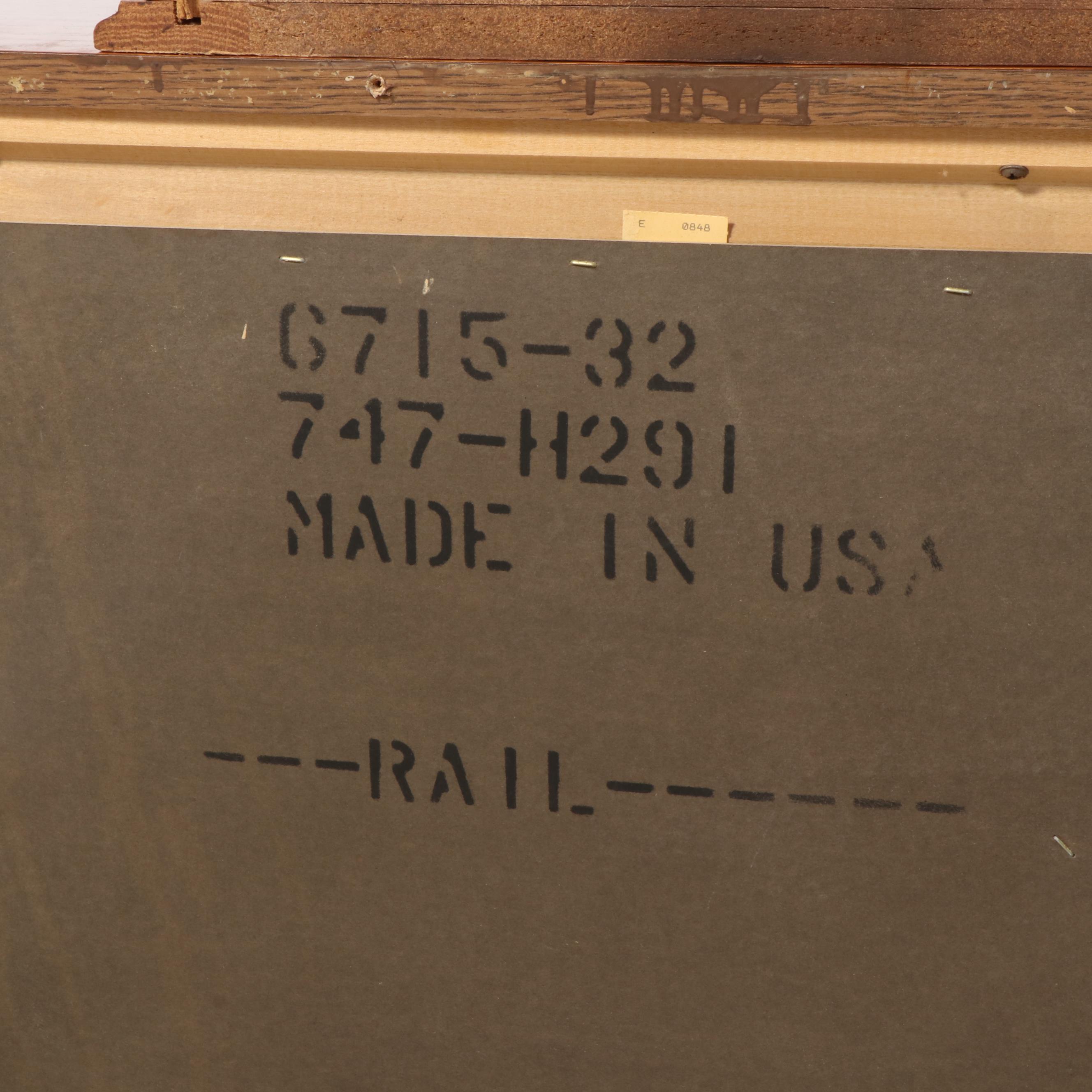 Broyhill Federal Style Oak and Laminate Eight-Drawer Dresser