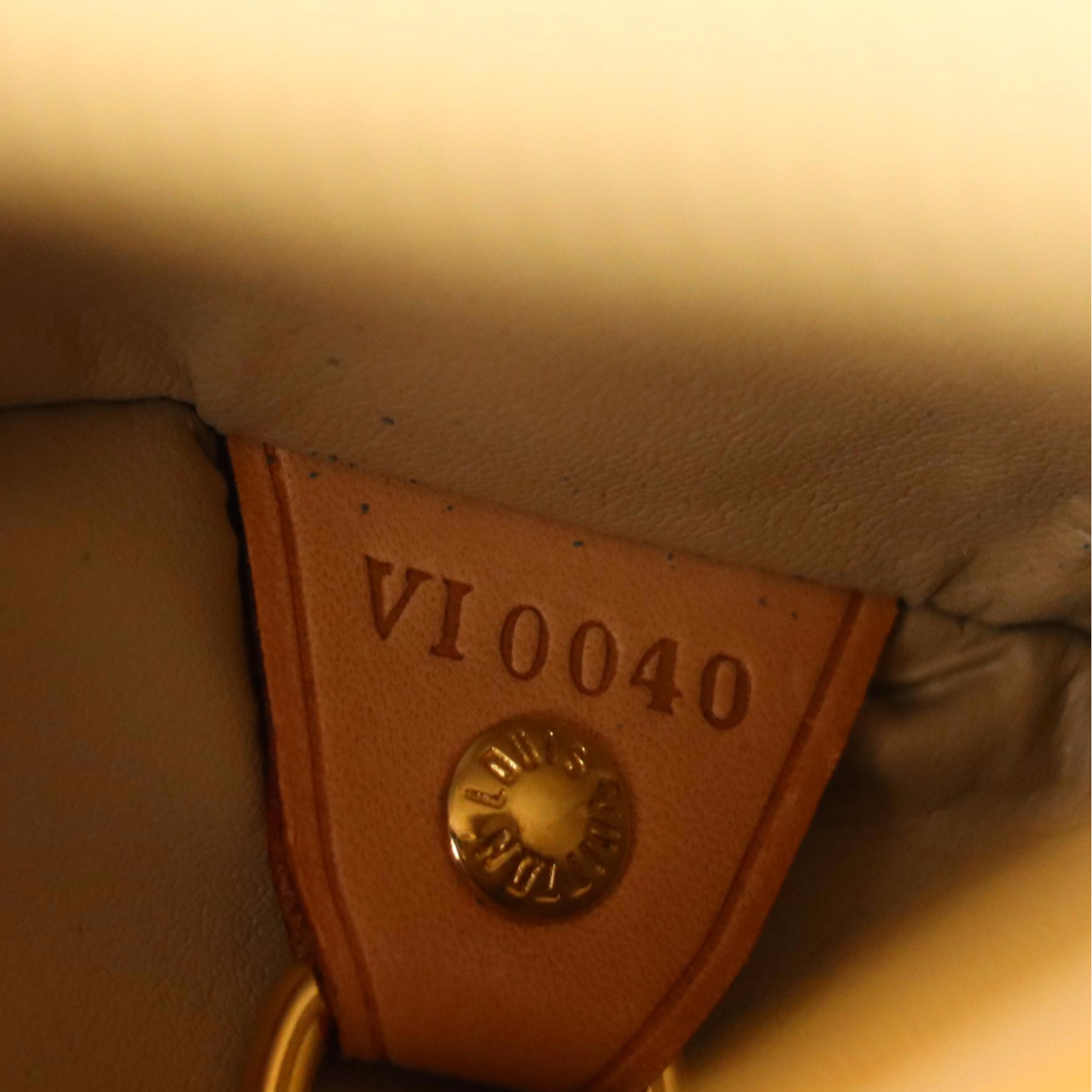 Louis Vuitton Bedford Bag in Golden Yellow Monogram Vernis and Vachetta Leather