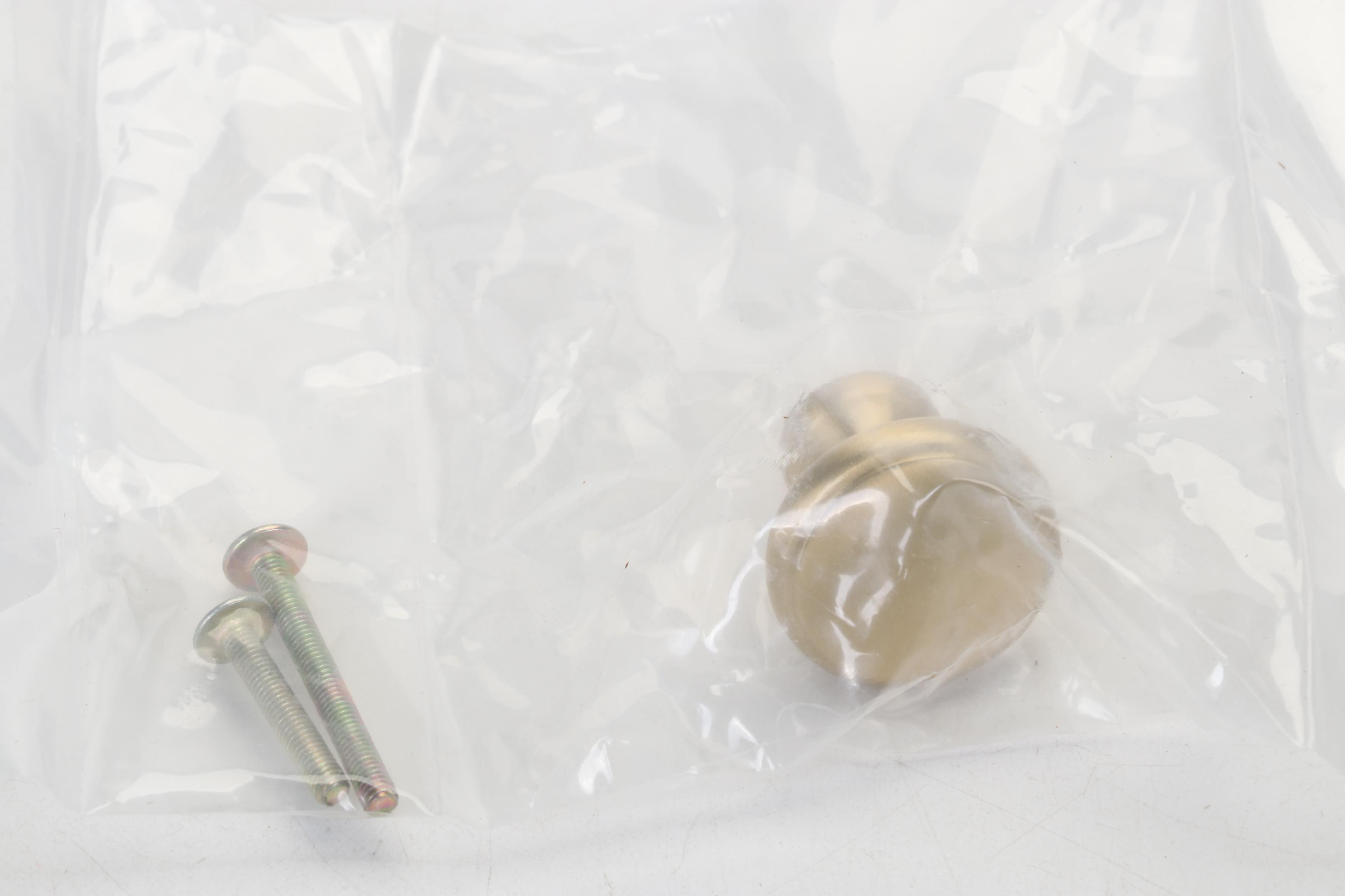 Satin Brass Round 1.25" and 1.5" Cabinet Knobs