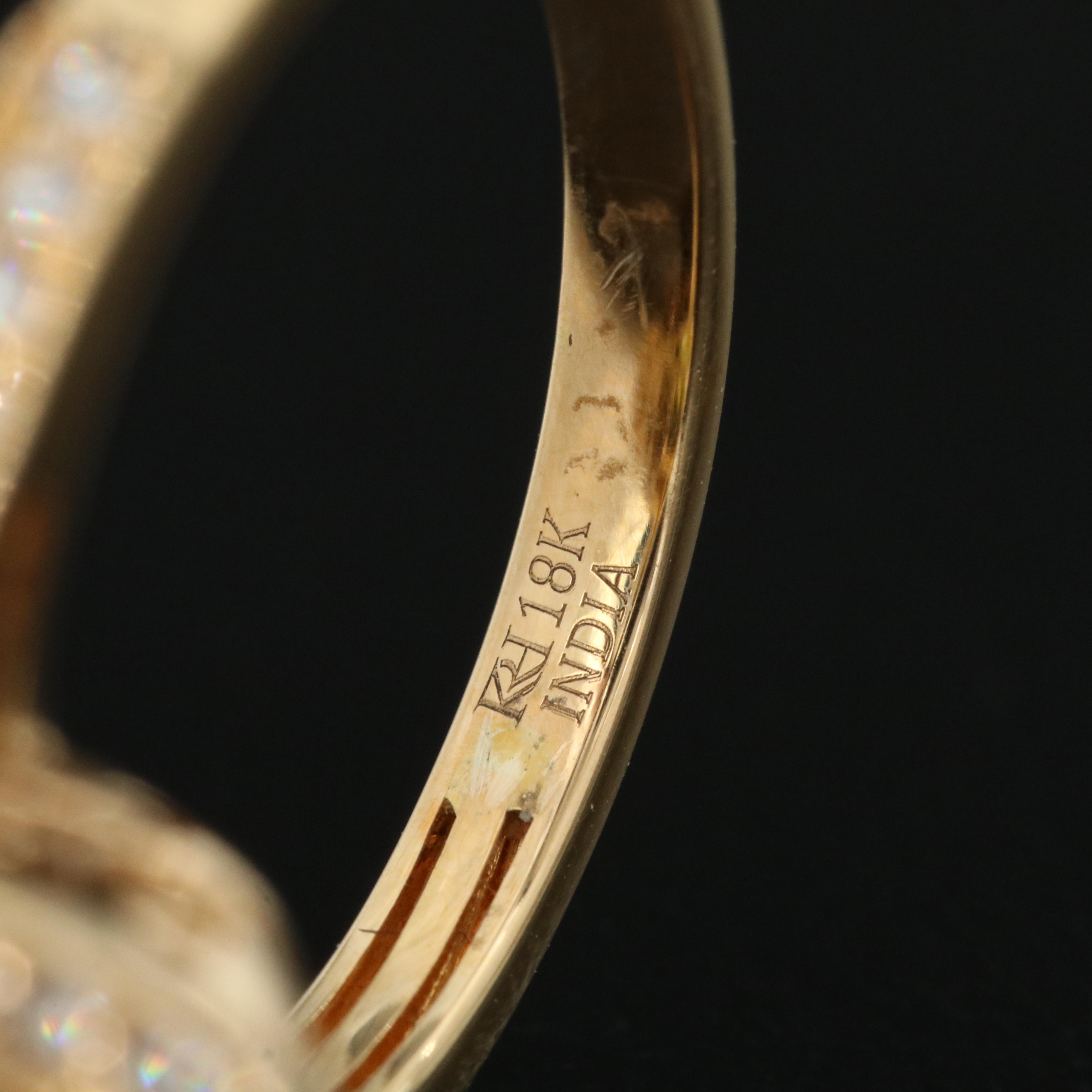 18K Sphene and Diamond Ring