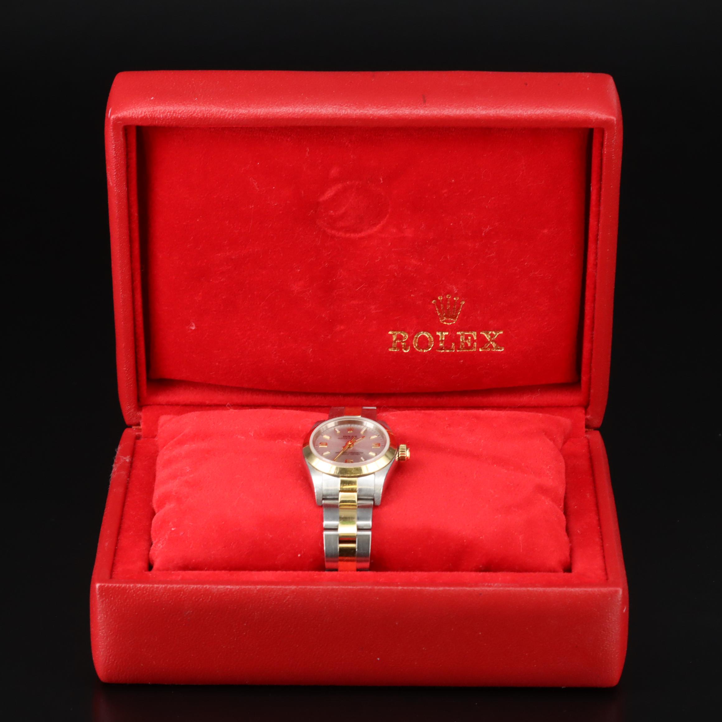 2000 Rolex Oyster Perpetual 18K and Stainless Steel Watch