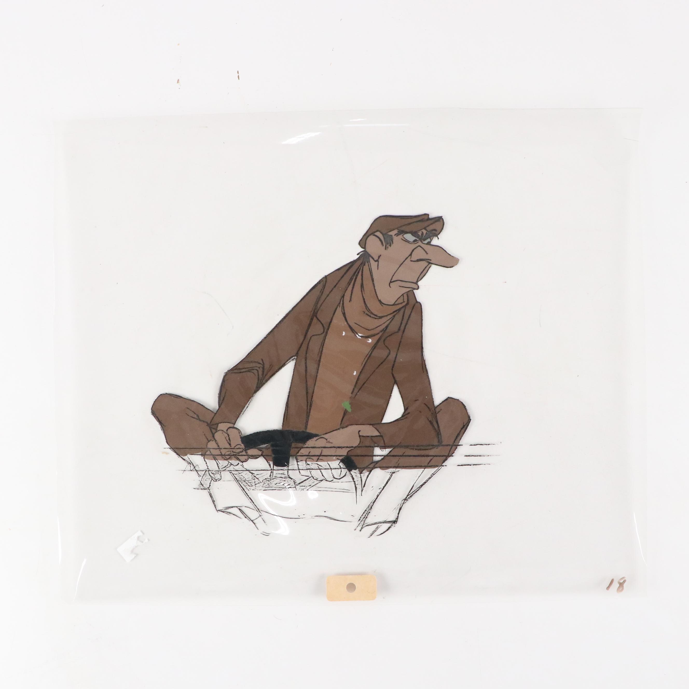 Production Animation Cel of Jasper Badun from Disney's "101 Dalmatians"