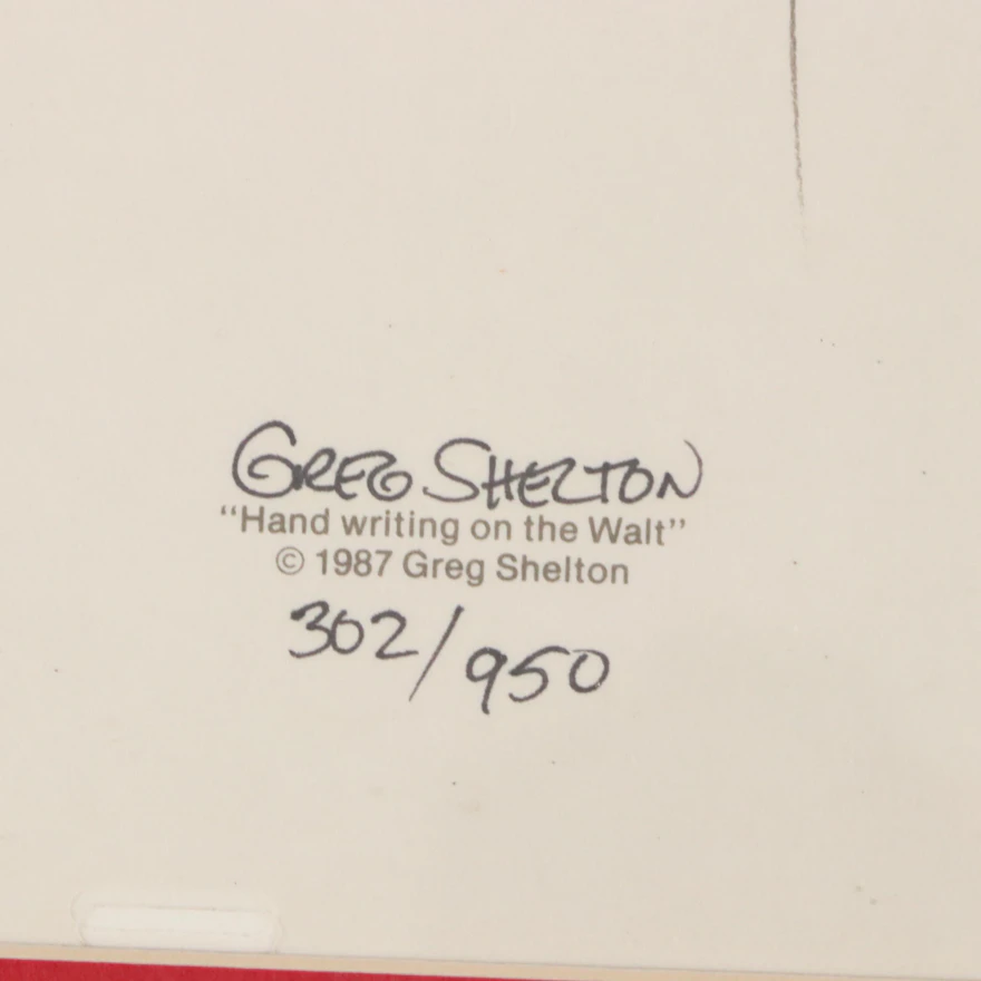 Greg Shelton Animation Cel