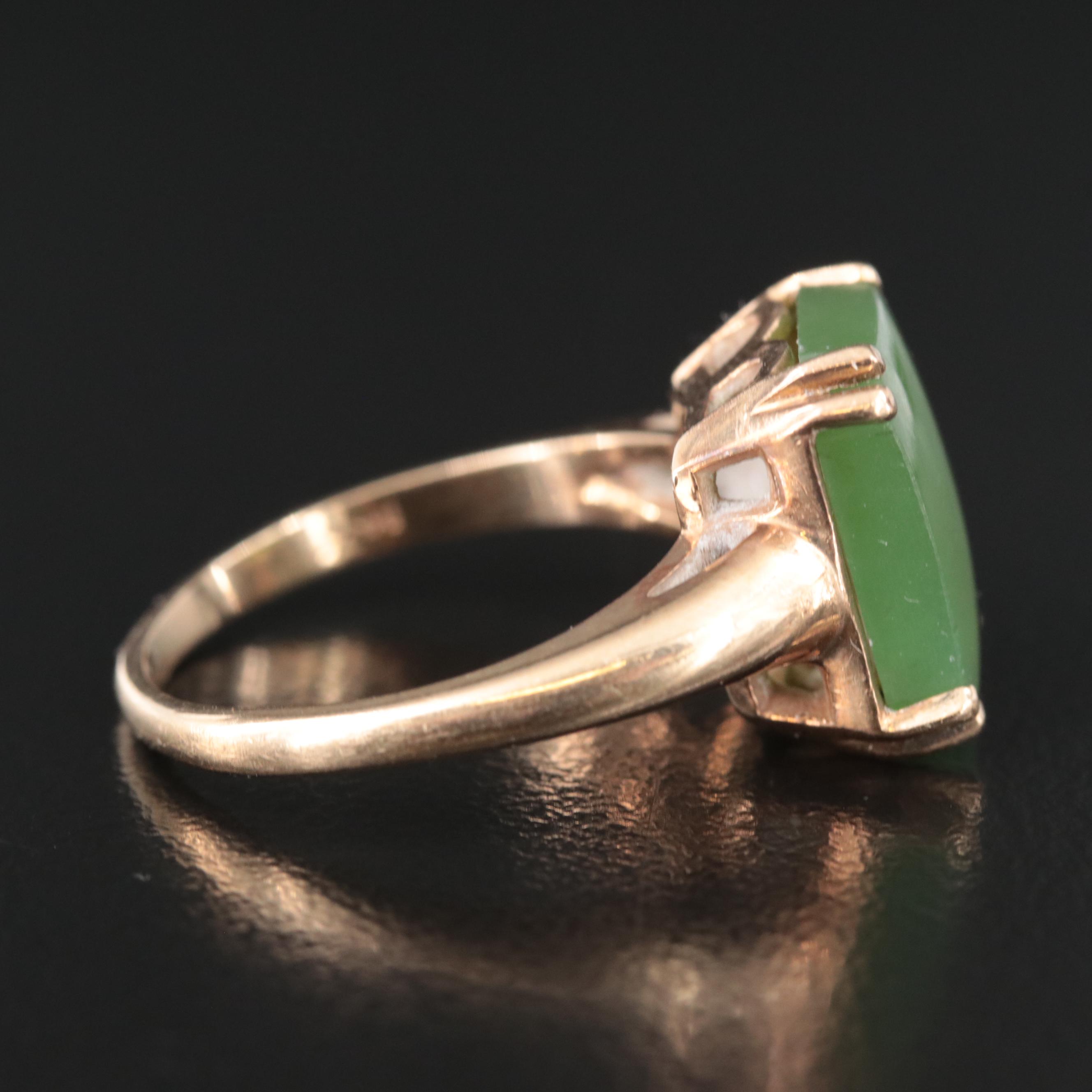 14K Nephrite Ring