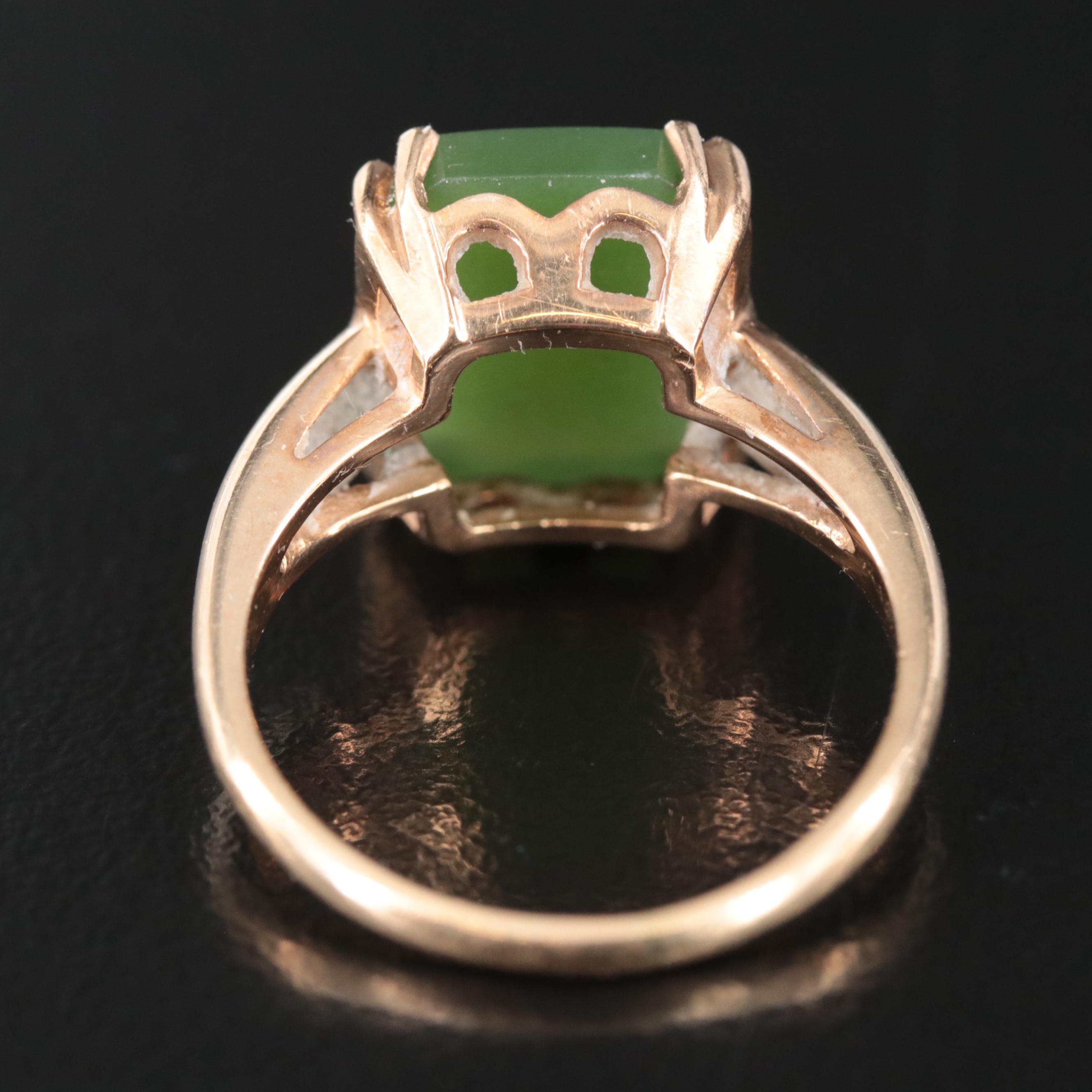 14K Nephrite Ring