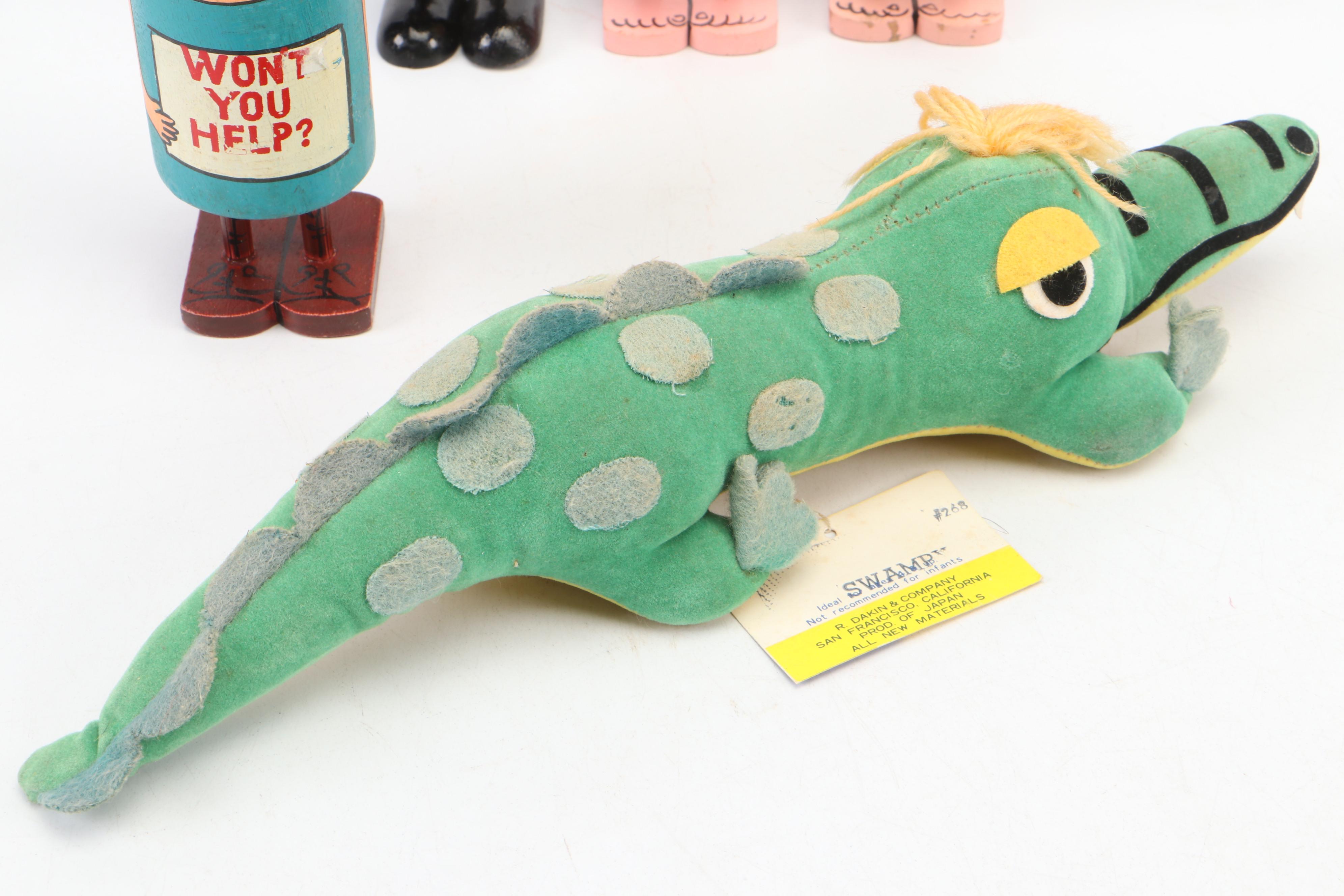 Pride Creations "Popsie" Figurines with Dakin "Dream Pets" Stuffed Toys