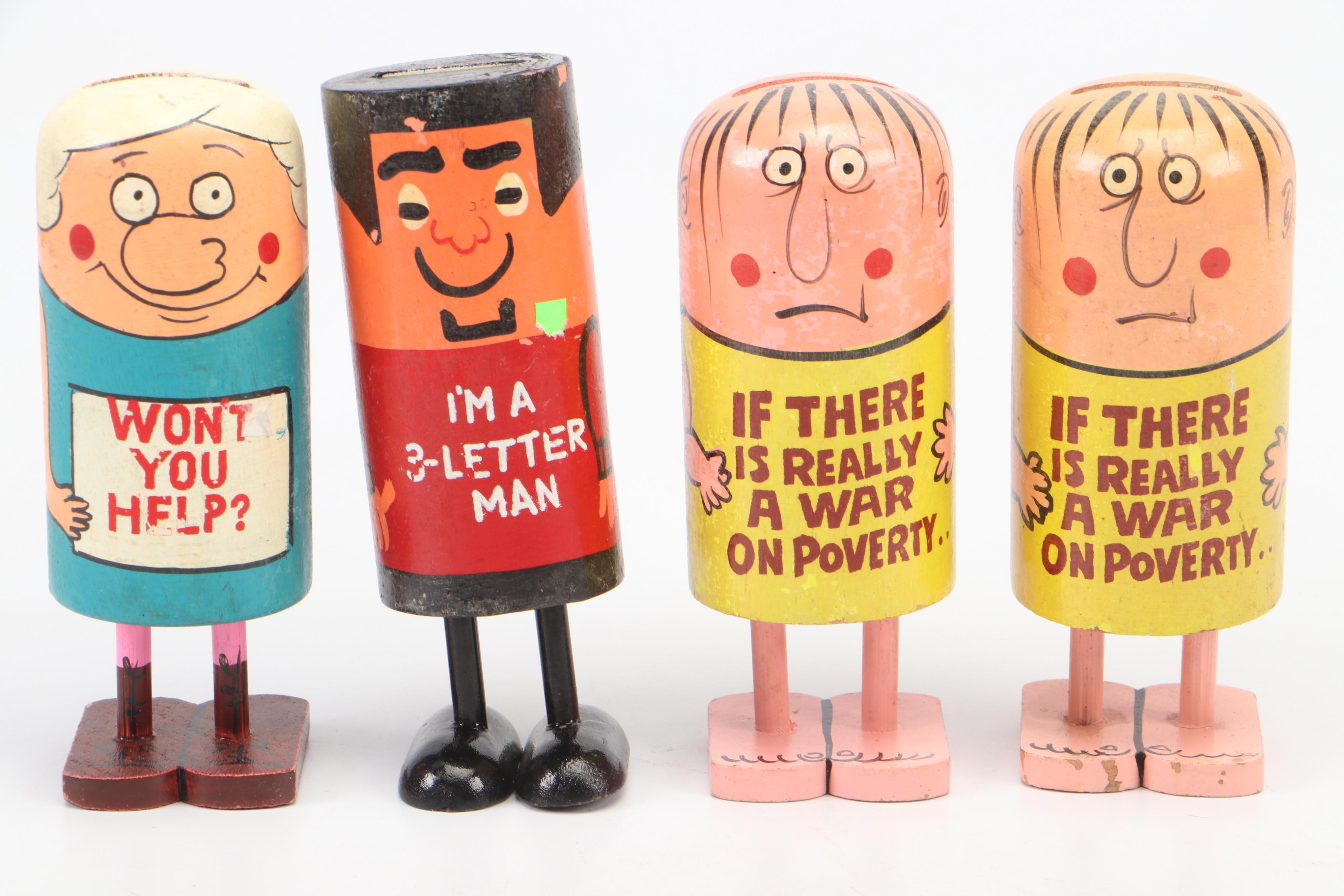 Pride Creations "Popsie" Figurines with Dakin "Dream Pets" Stuffed Toys