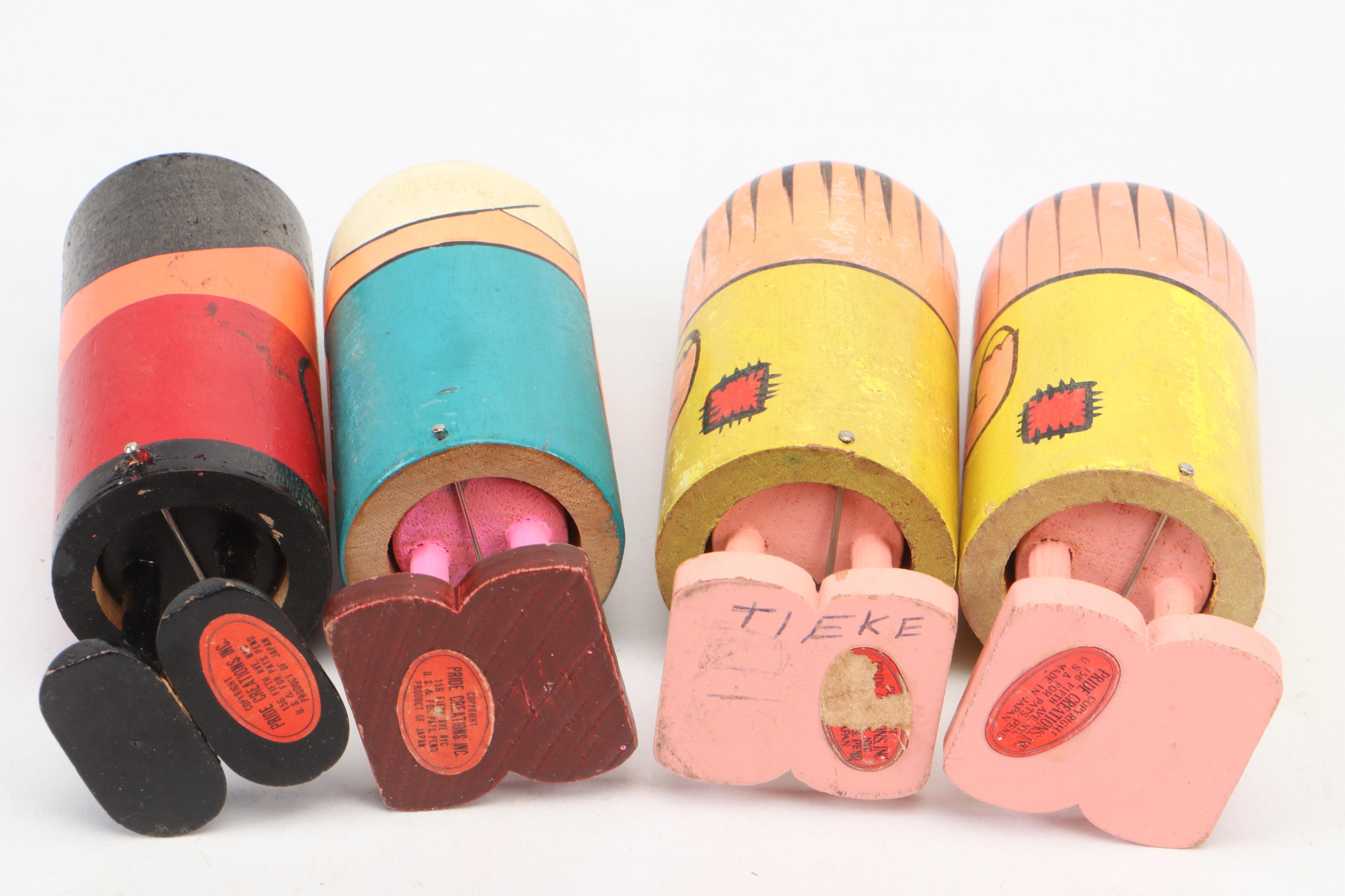 Pride Creations "Popsie" Figurines with Dakin "Dream Pets" Stuffed Toys