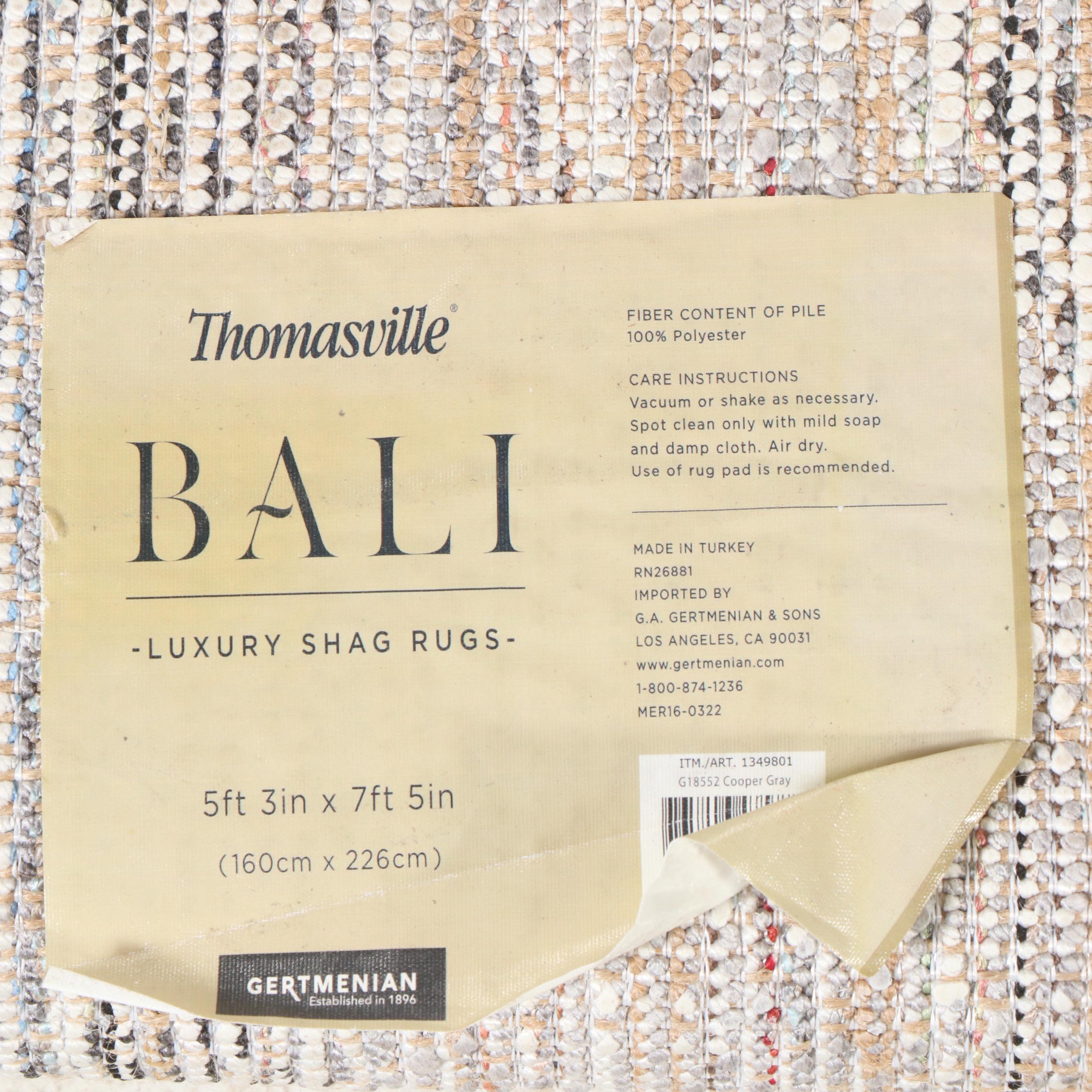 5'3 x 7'5 Hand-Tufted Thomasville Bali Collection Shag Area Rug