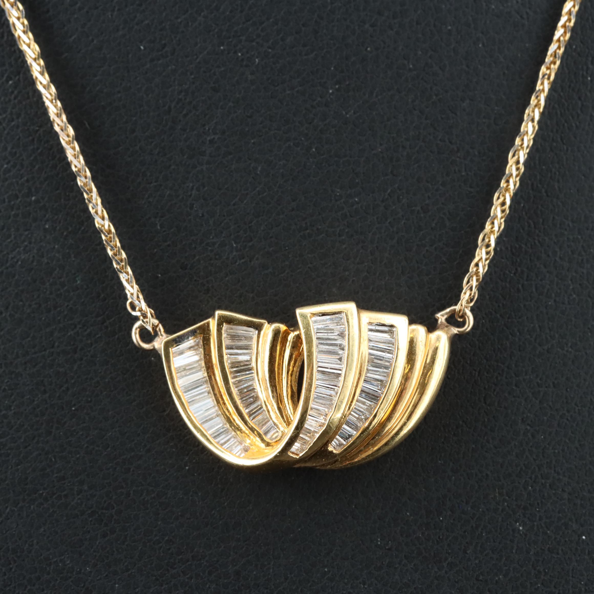 18K and 14K 0.67 CTW Diamond Necklace