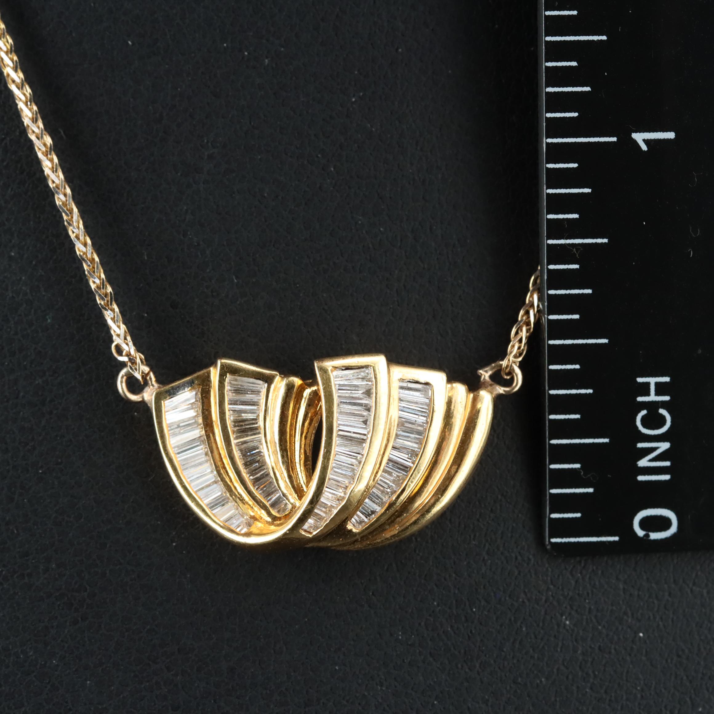 18K and 14K 0.67 CTW Diamond Necklace