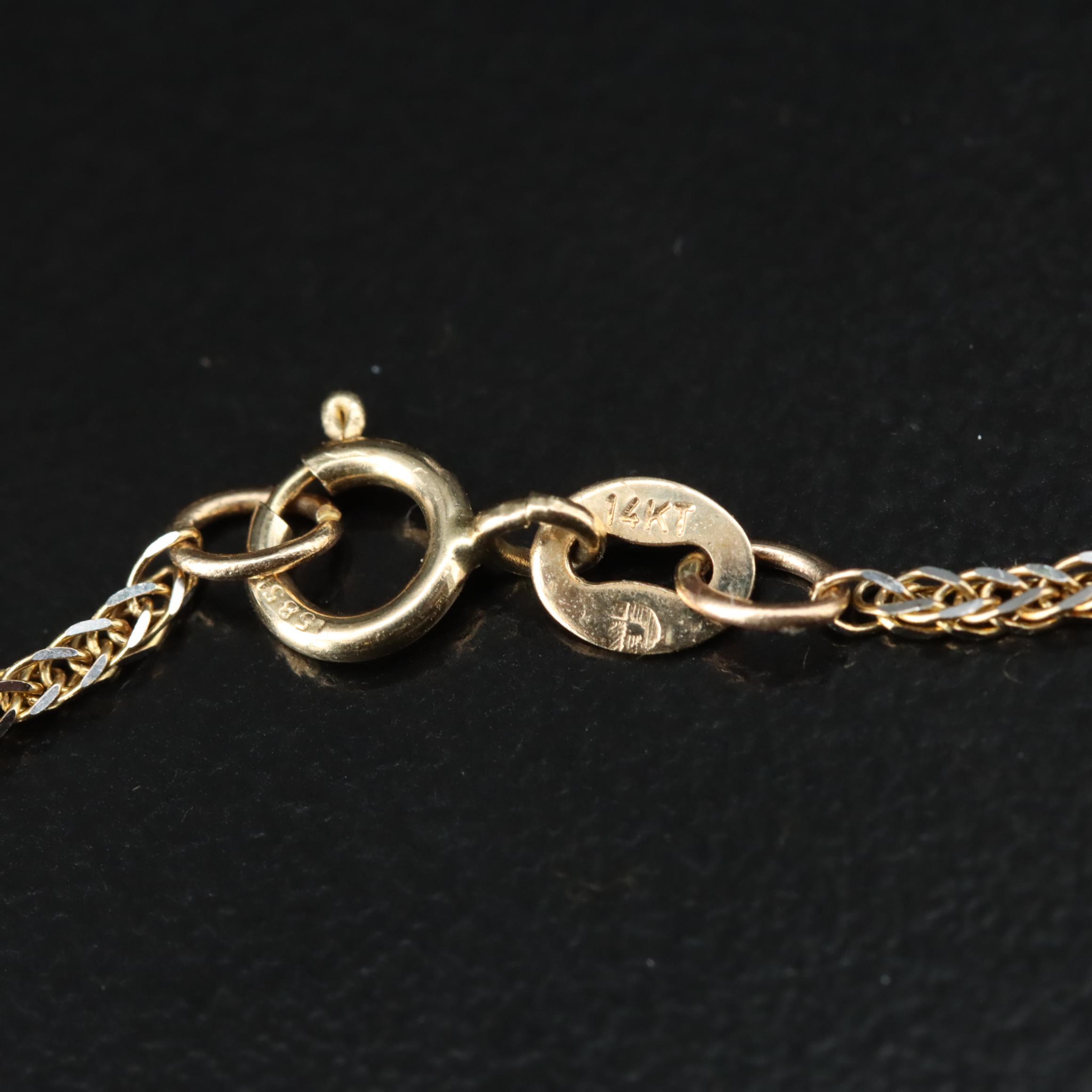 18K and 14K 0.67 CTW Diamond Necklace