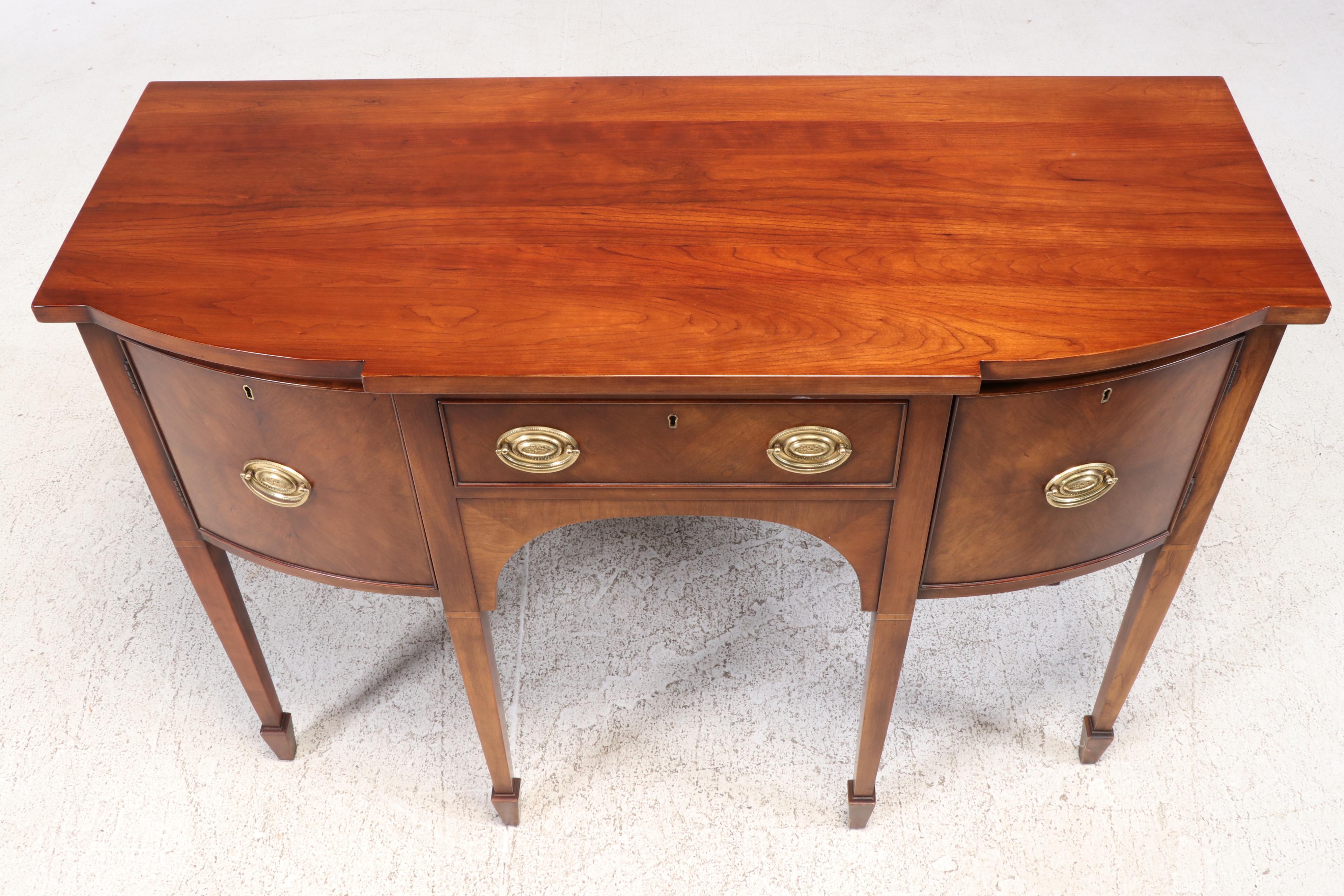 Statton "Trutype Americana" Federal Style Cherrywood Sideboard, 20th Century