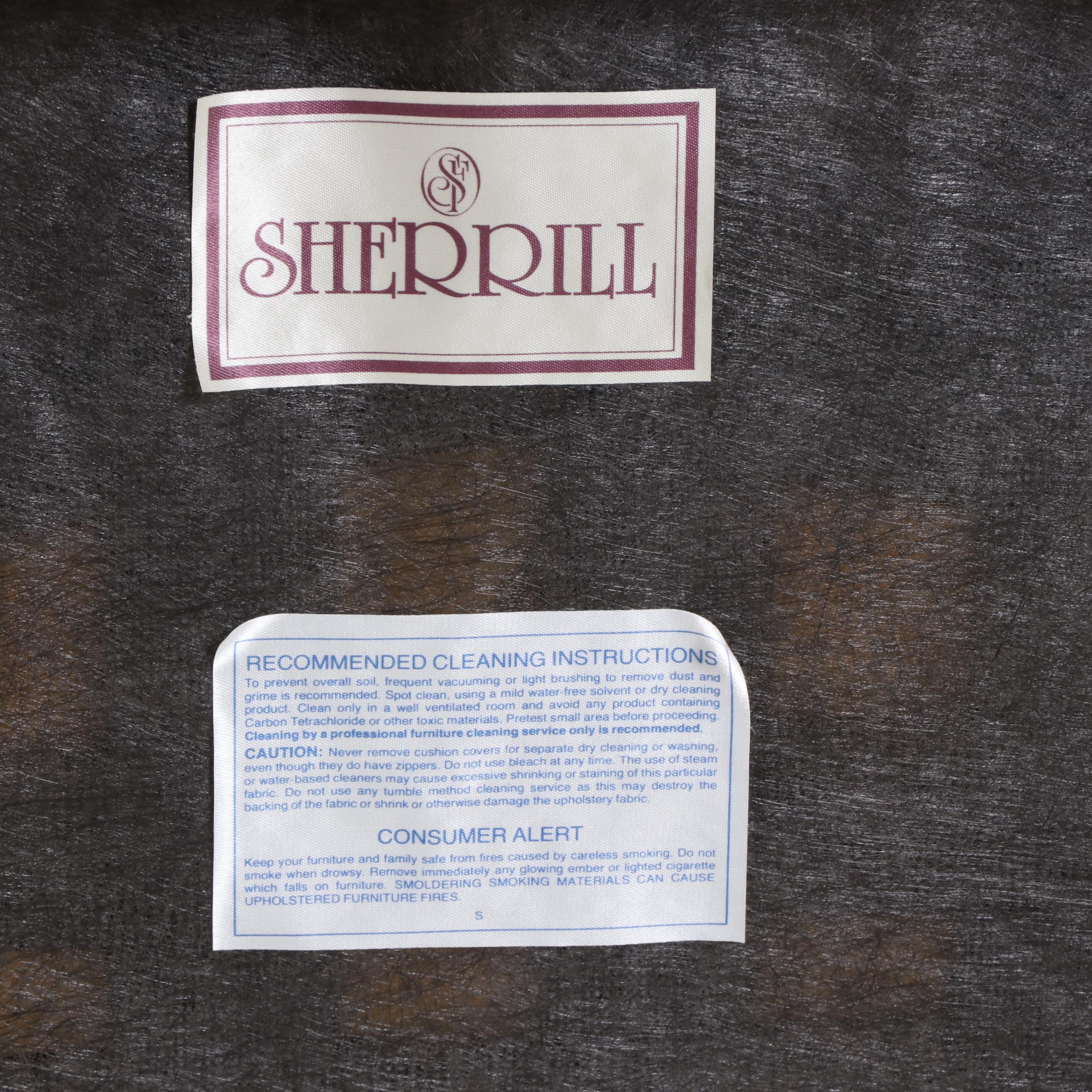 Sherrill Louis XV Style Beech and Custom-Upholstered Fauteuil