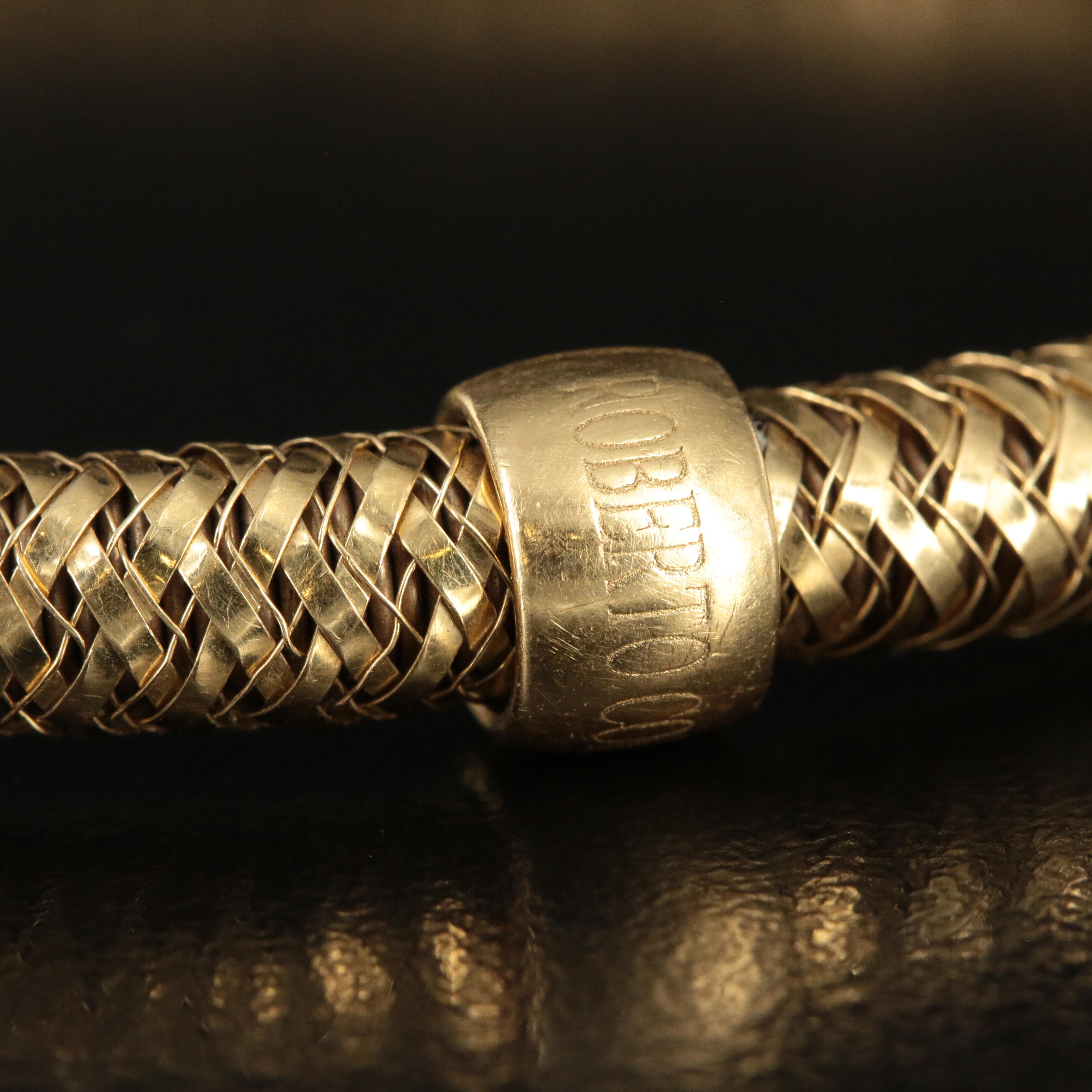 Roberto Coin "Primavera" 18K Woven Mesh Bracelet