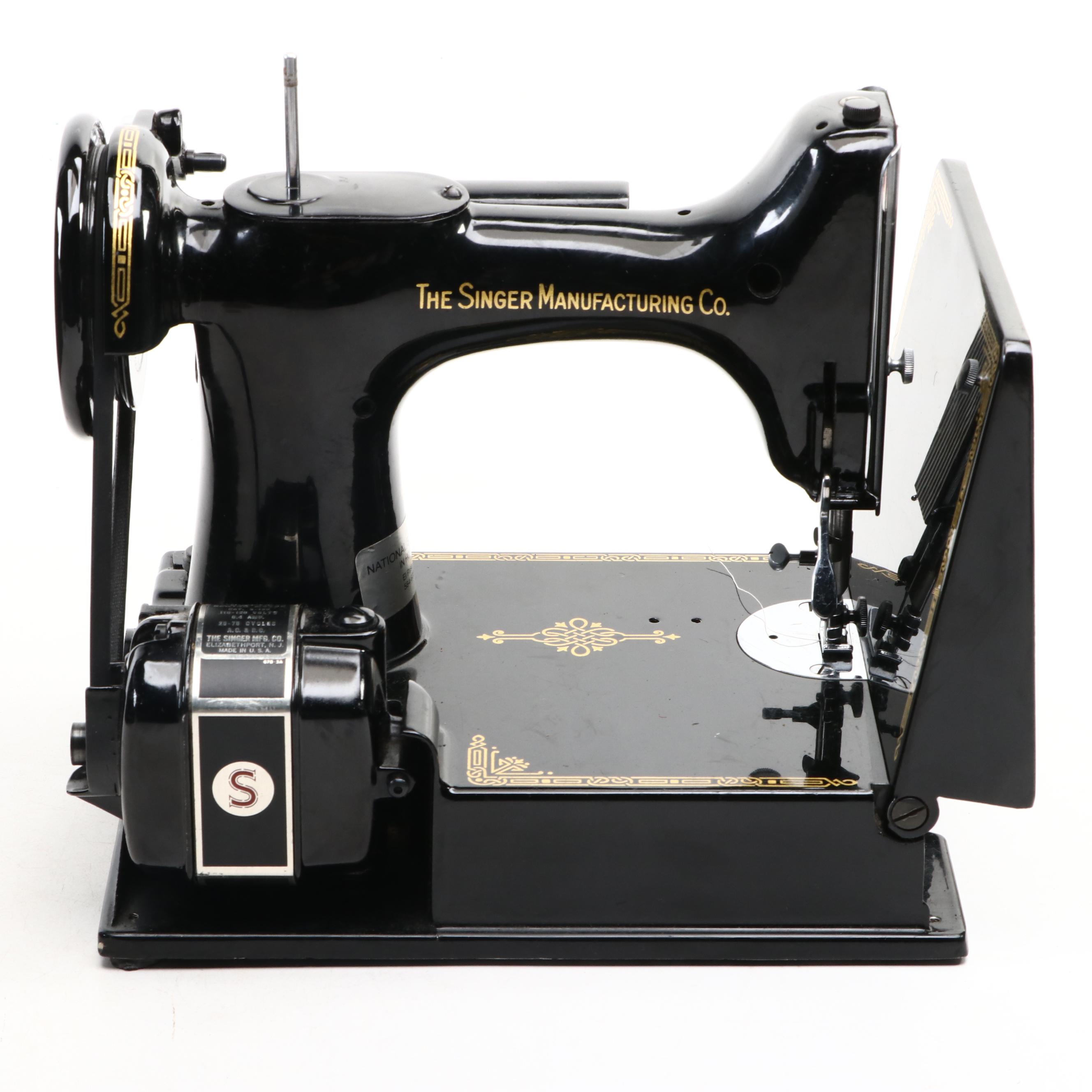 100th Anniversary Featherweight Singer Sewing Machine, Mid-20th Century