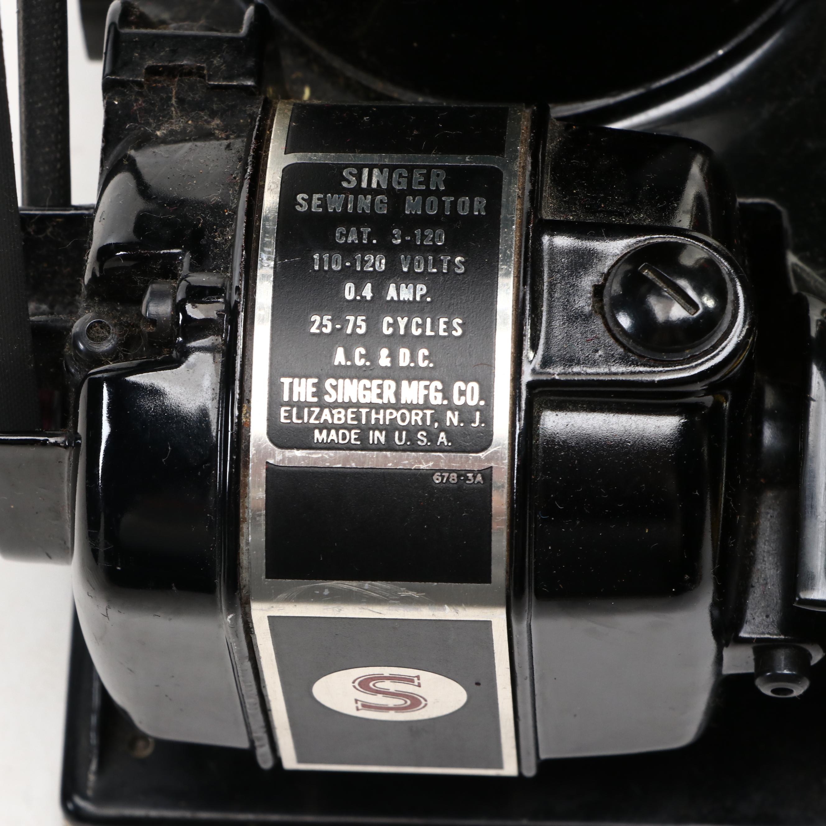 100th Anniversary Featherweight Singer Sewing Machine, Mid-20th Century