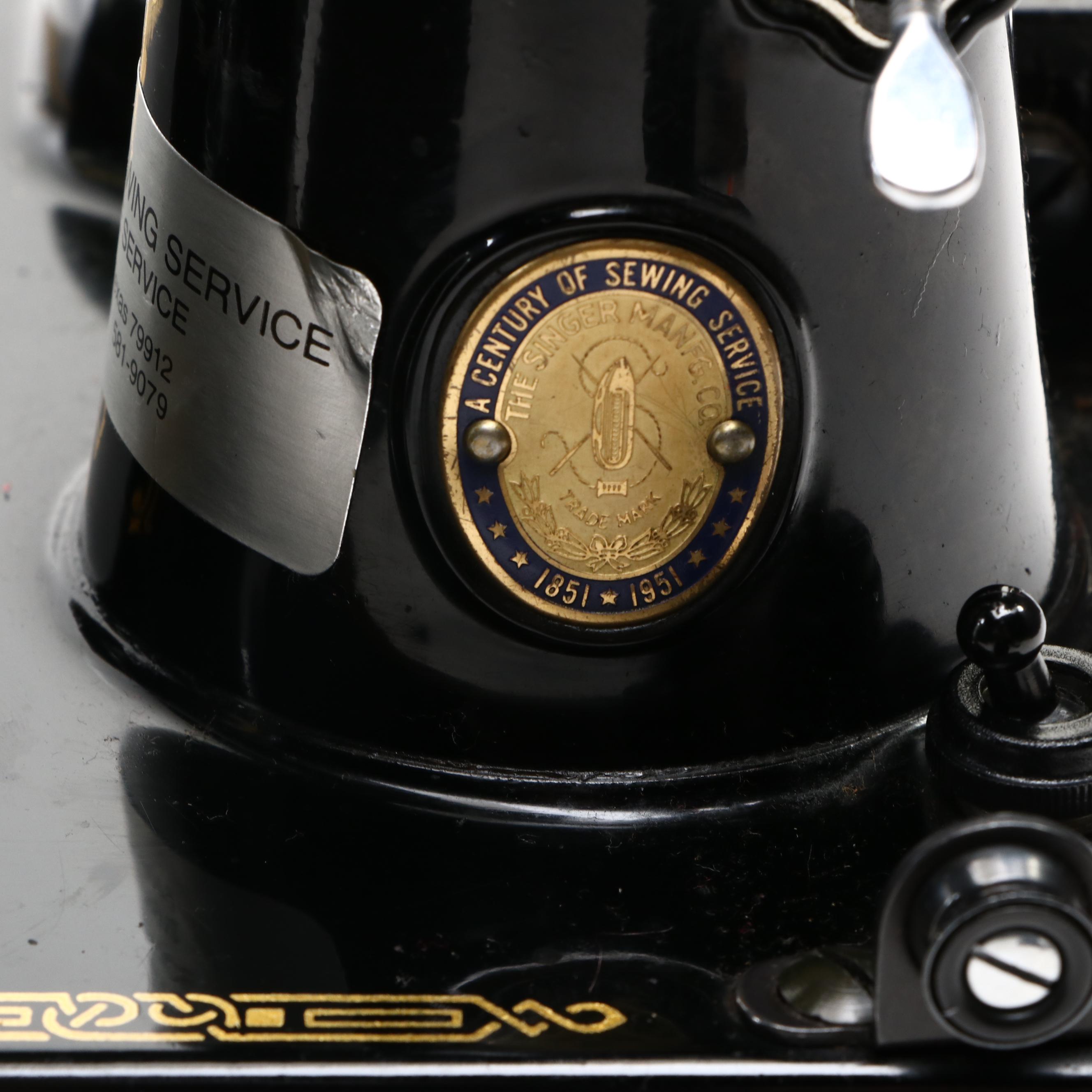 100th Anniversary Featherweight Singer Sewing Machine, Mid-20th Century