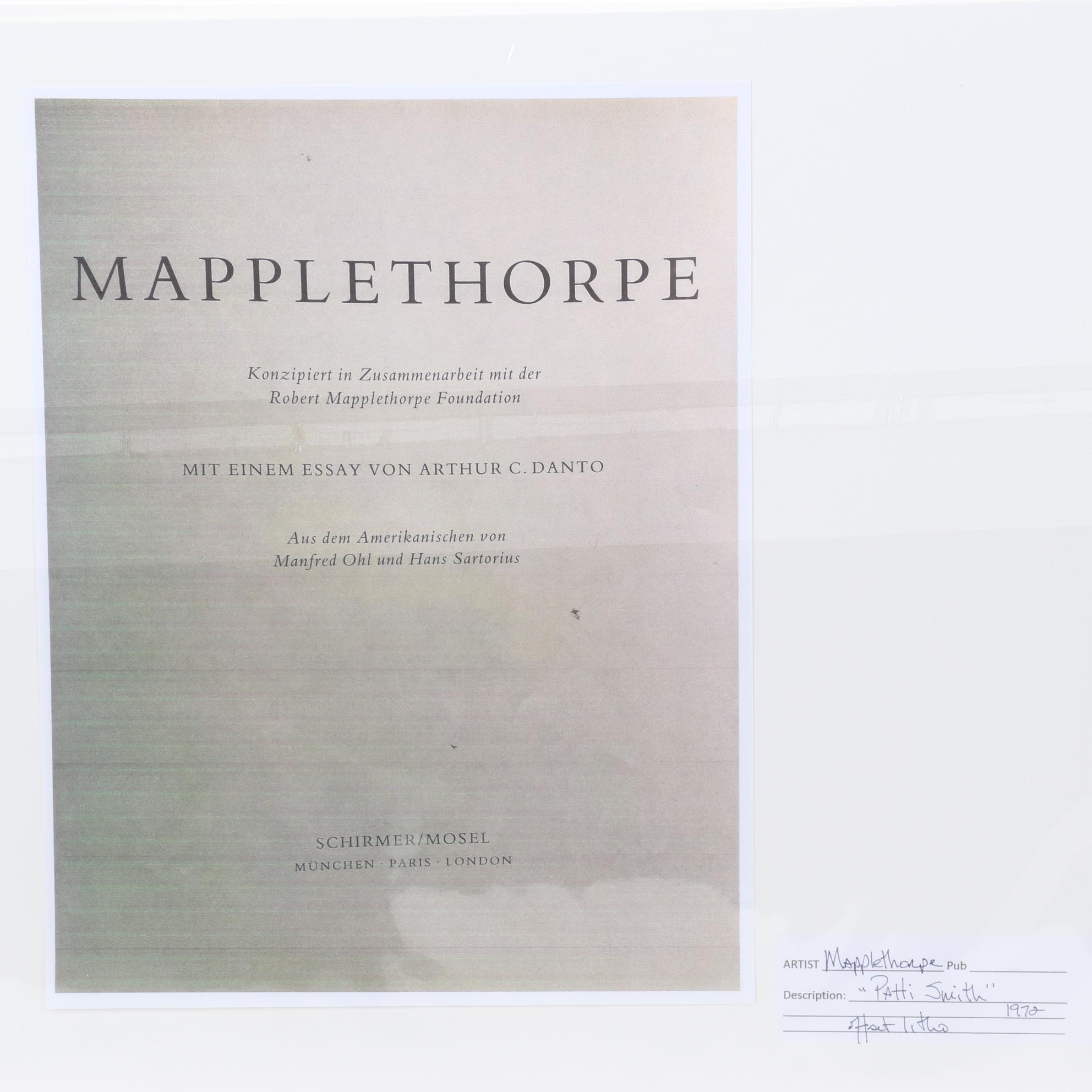 Portrait Offset Lithograph After Robert Mapplethorpe "Patti Smith," Circa 1972