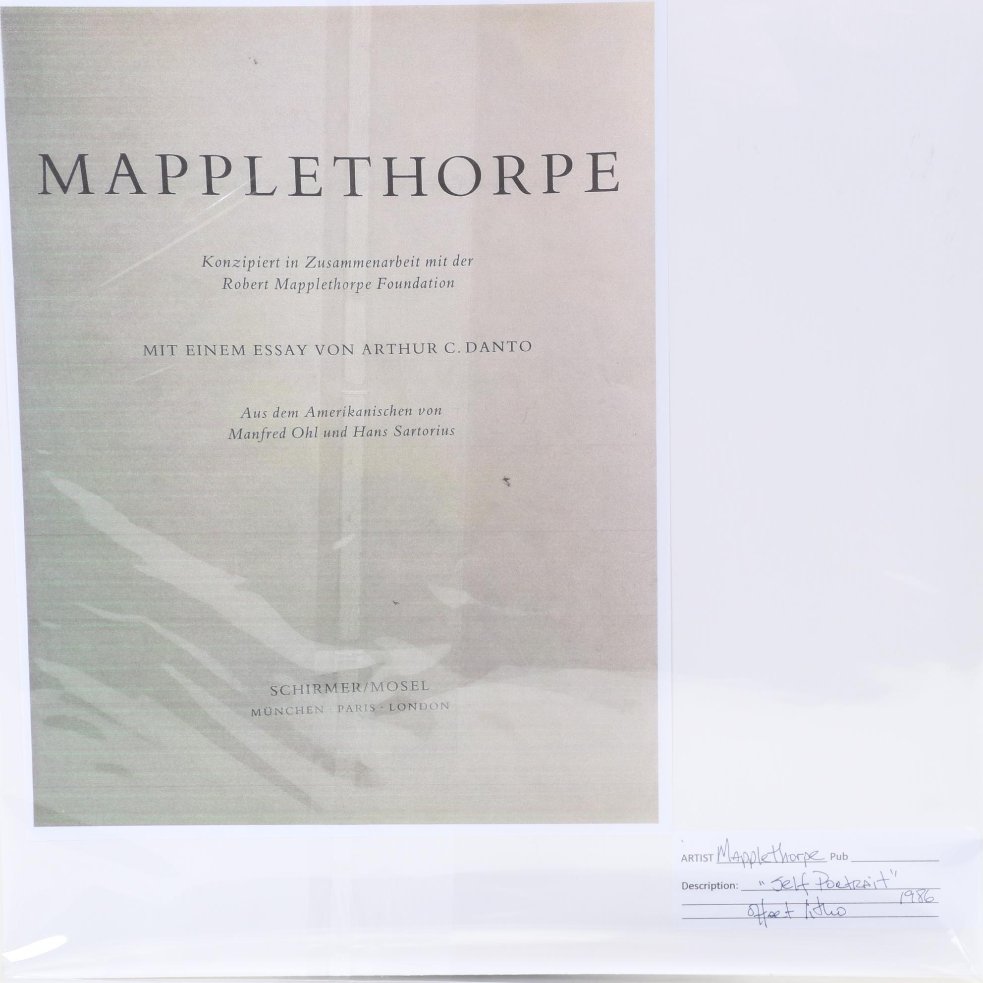 Offset Lithograph After Robert Mapplethorpe "Self Portrait," 1986