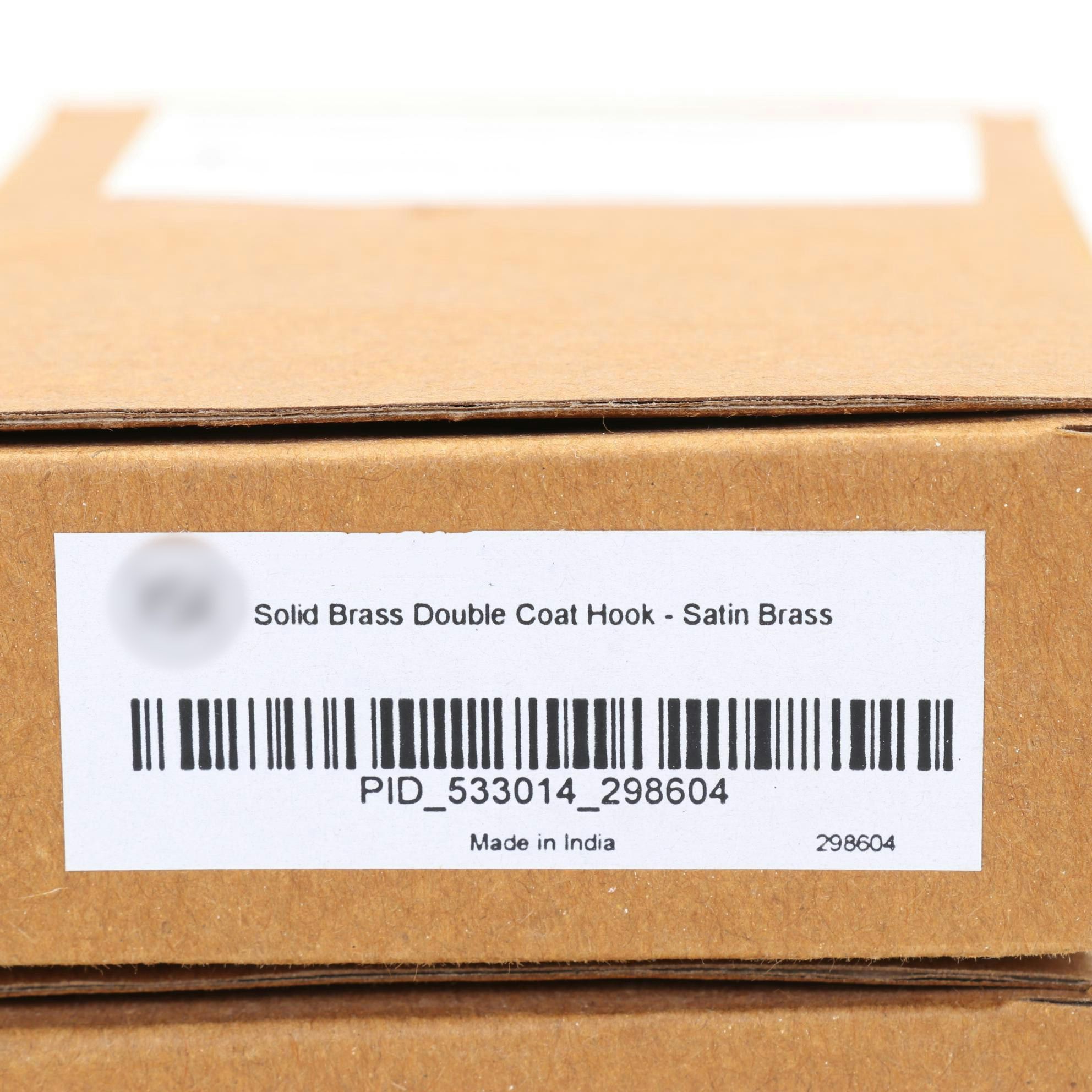 Three Satin Brass Double Coat Hooks