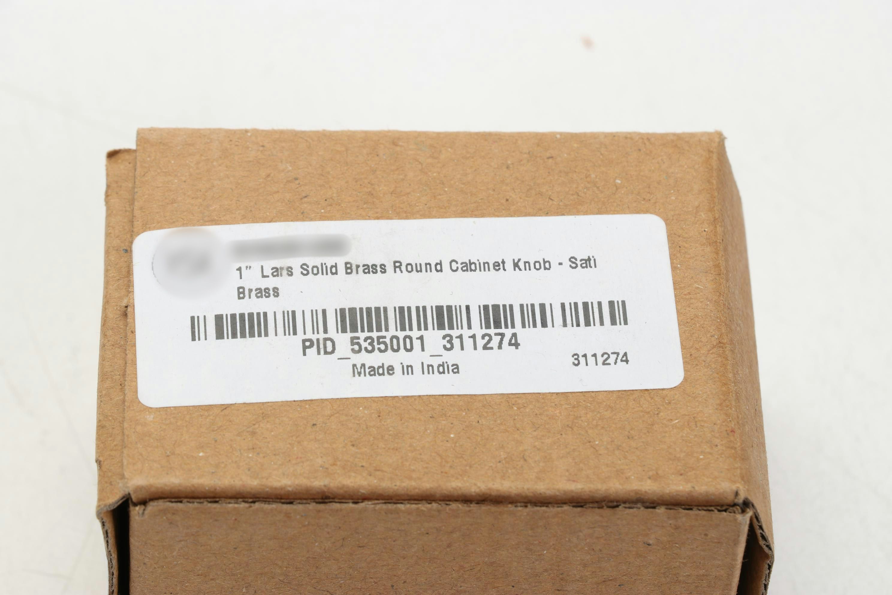 Satin Brass Cabinet Knobs in Two Sizes