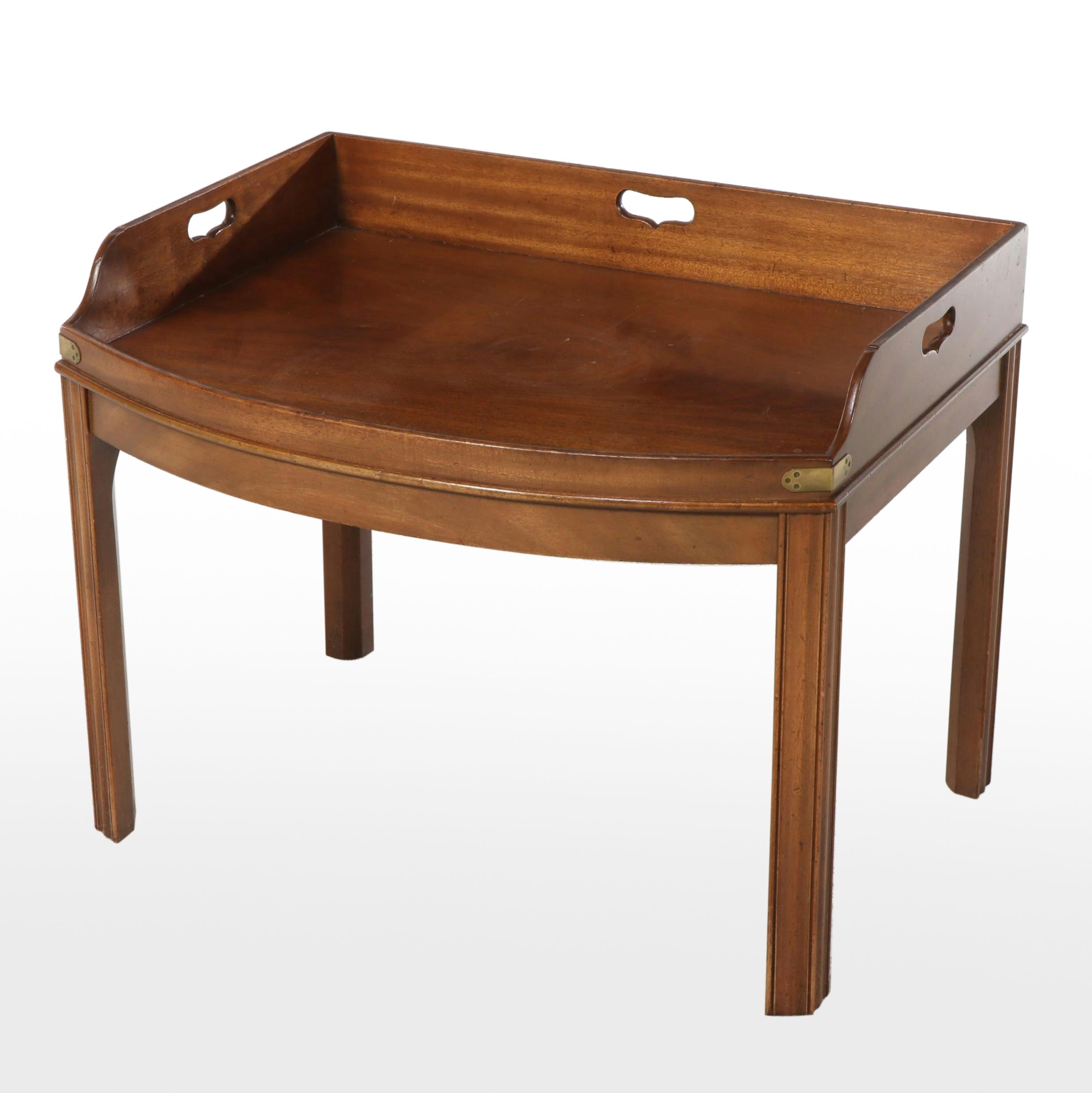 Kittinger "Williamsburg Adaptation"  Mahogany Butler's Tray Coffee Table
