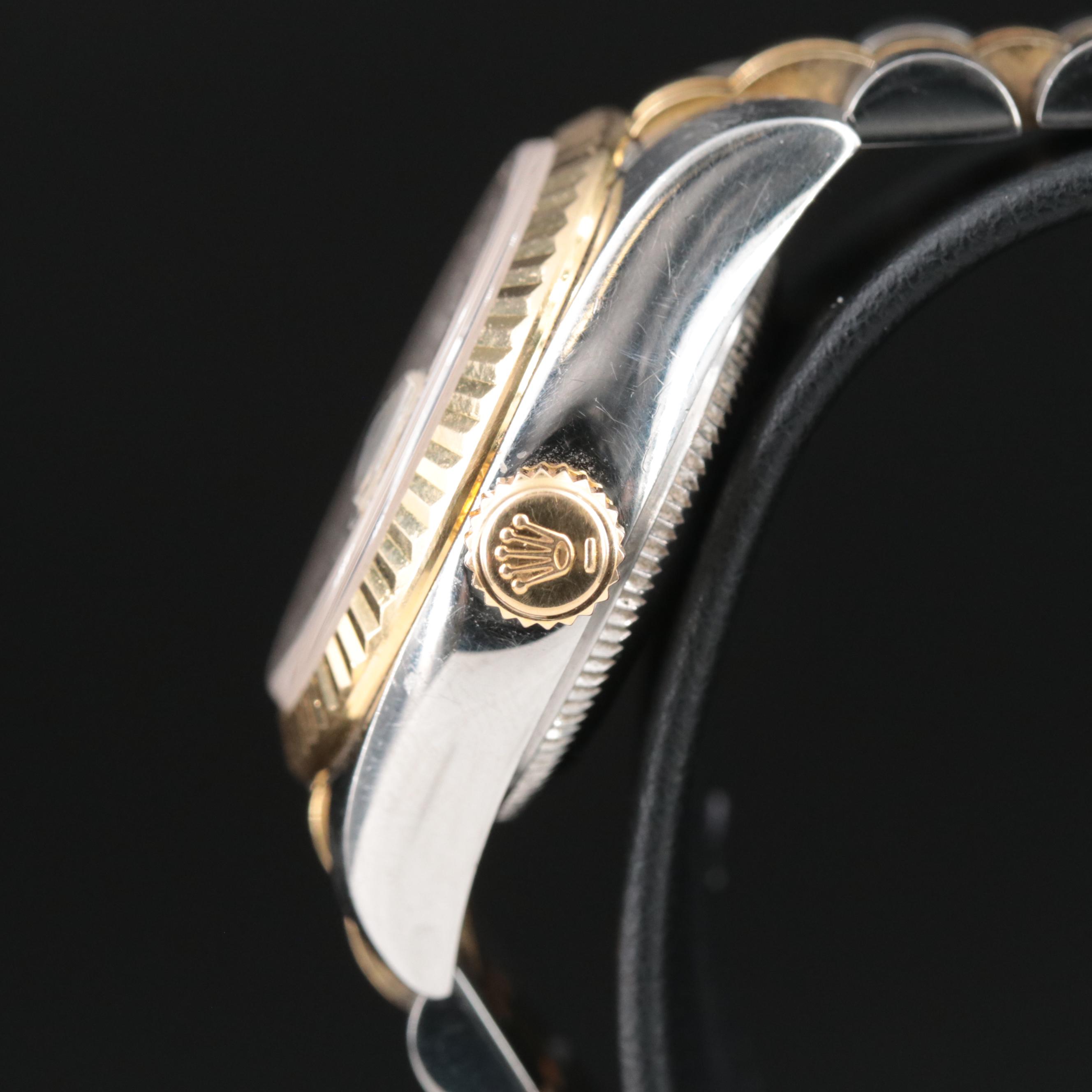 2008 Rolex Factory Diamond Dial Datejust Watch