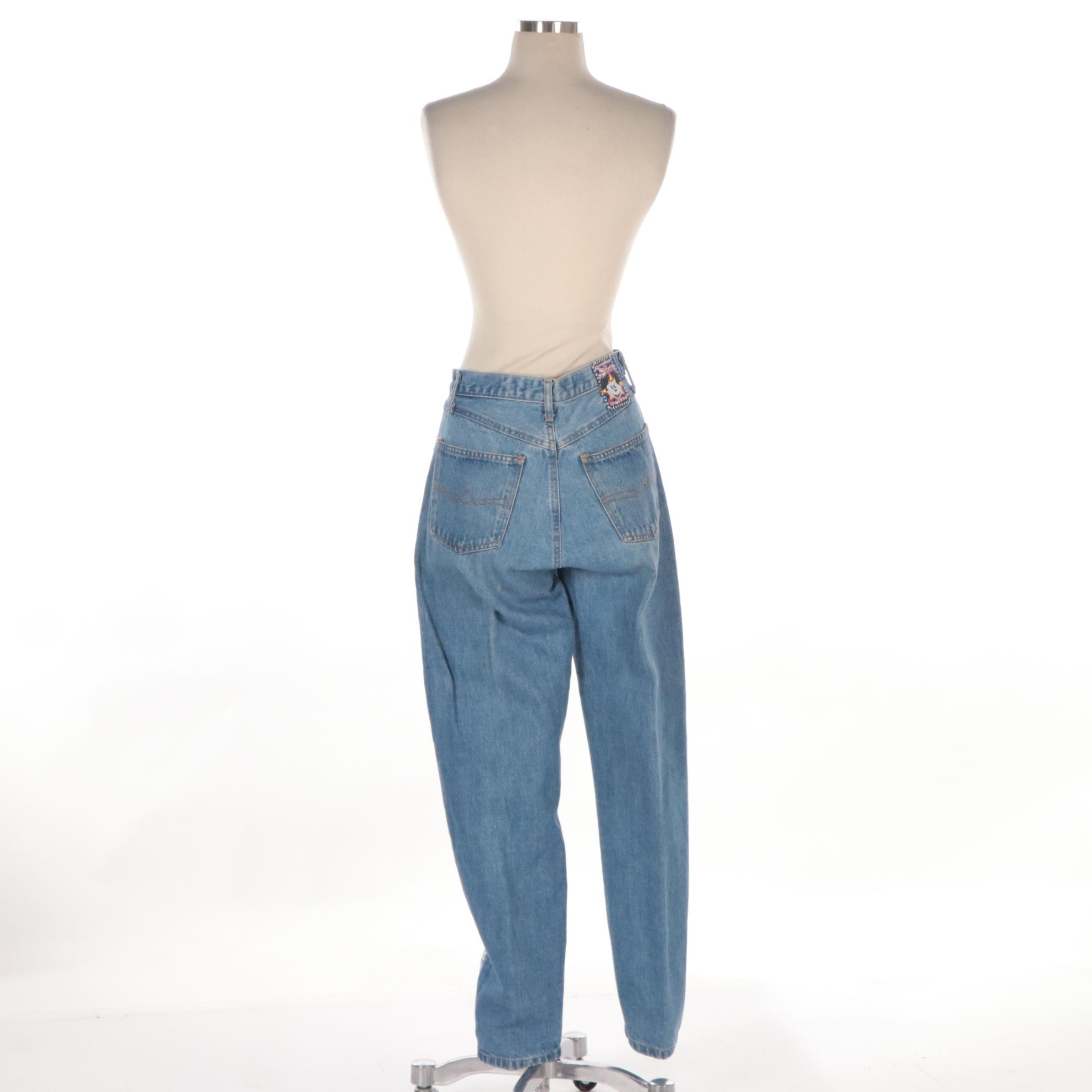 Disney by JouJou Mickey Mouse and Friends Patterned Denim Jeans