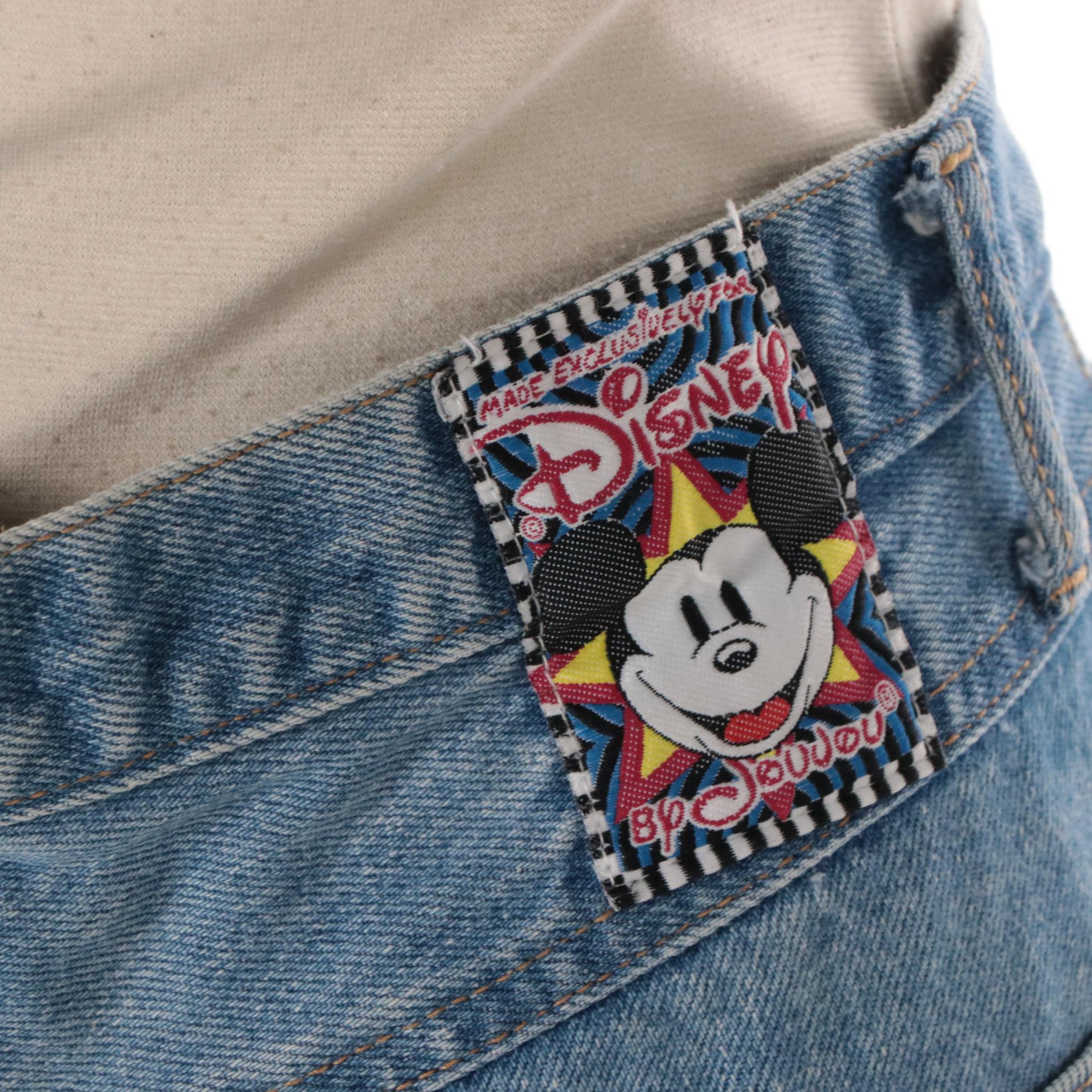 Disney by JouJou Mickey Mouse and Friends Patterned Denim Jeans