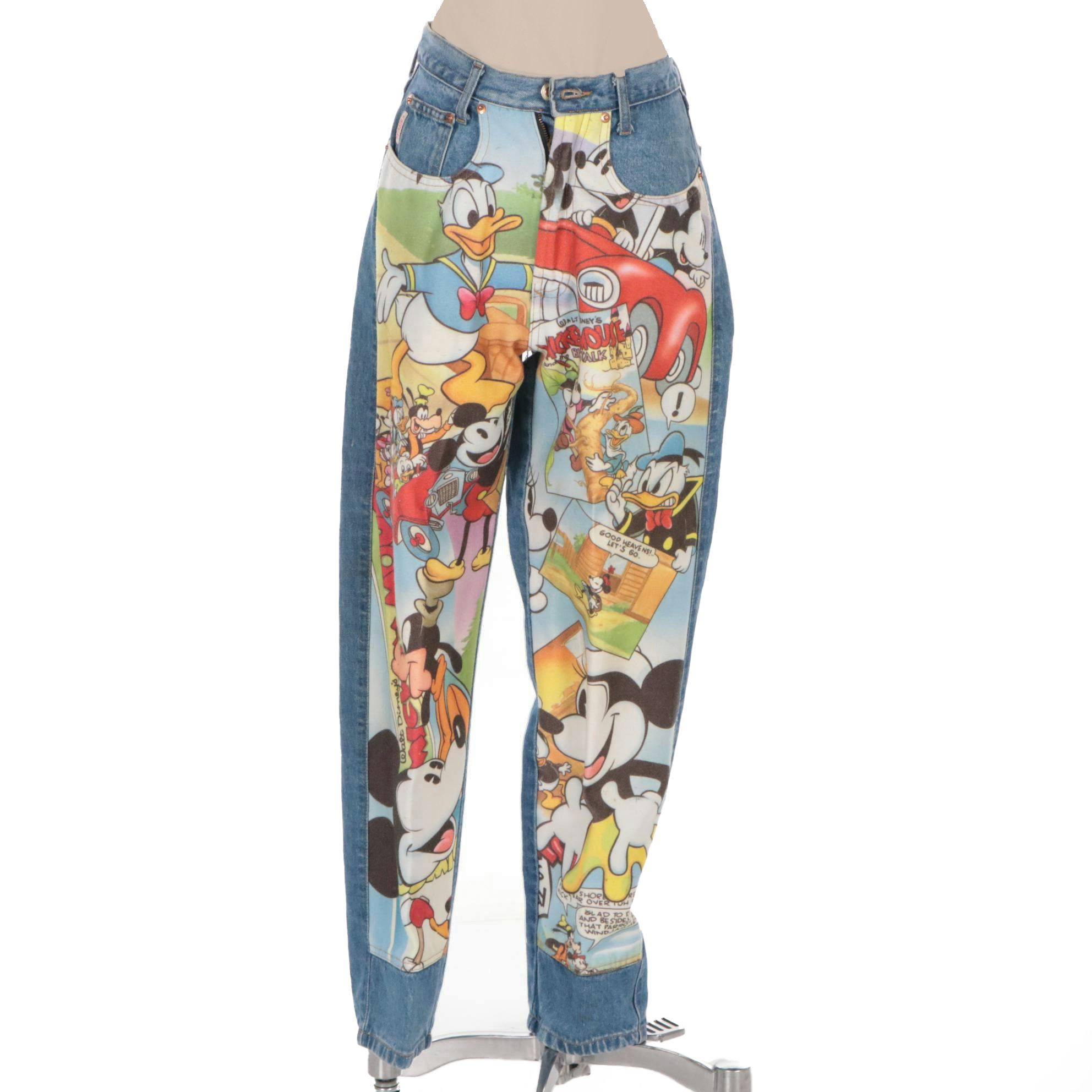 Disney by JouJou Mickey Mouse and Friends Patterned Denim Jeans